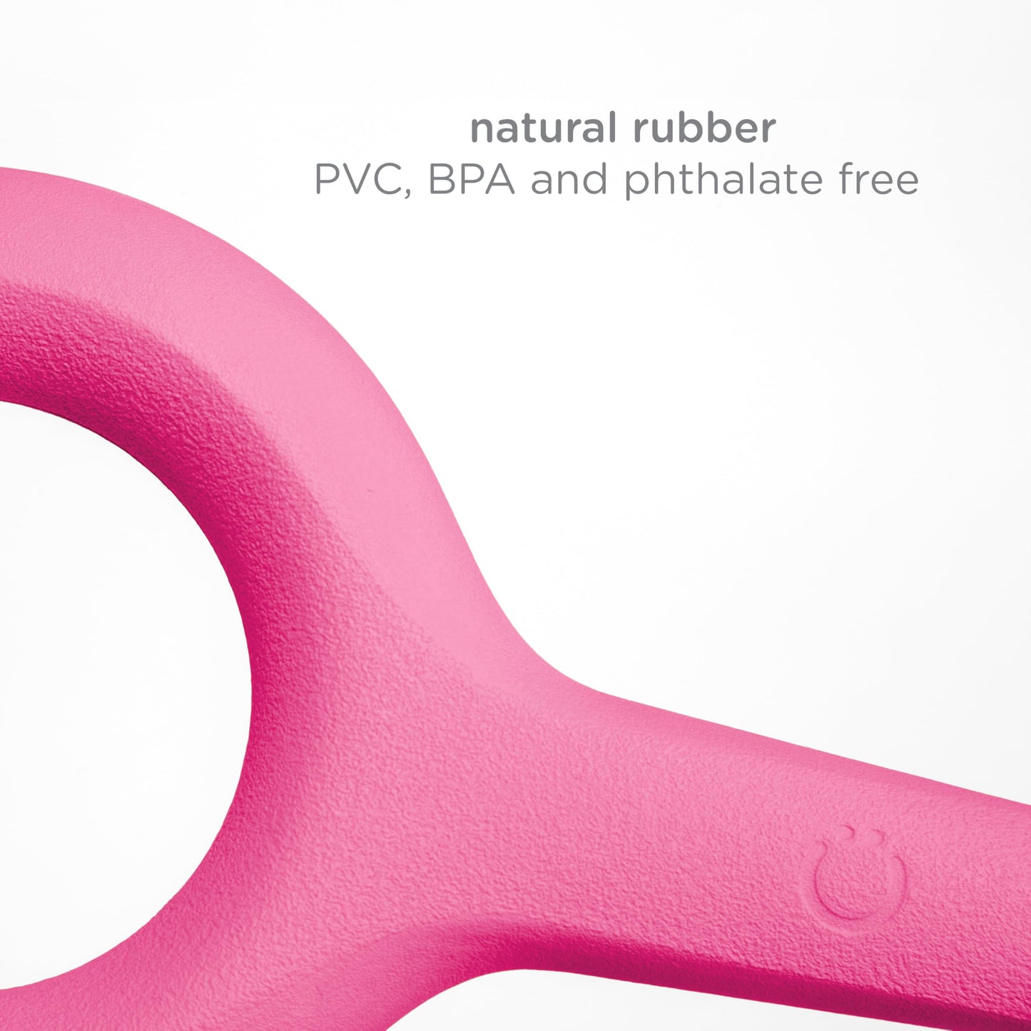 Ubbi Pet x Karim Rashid Collaboration, Tuggle Dog Toy, Durable Rubber with Ergonomic Grip, for Medium to Large Dog Breeds, Pink