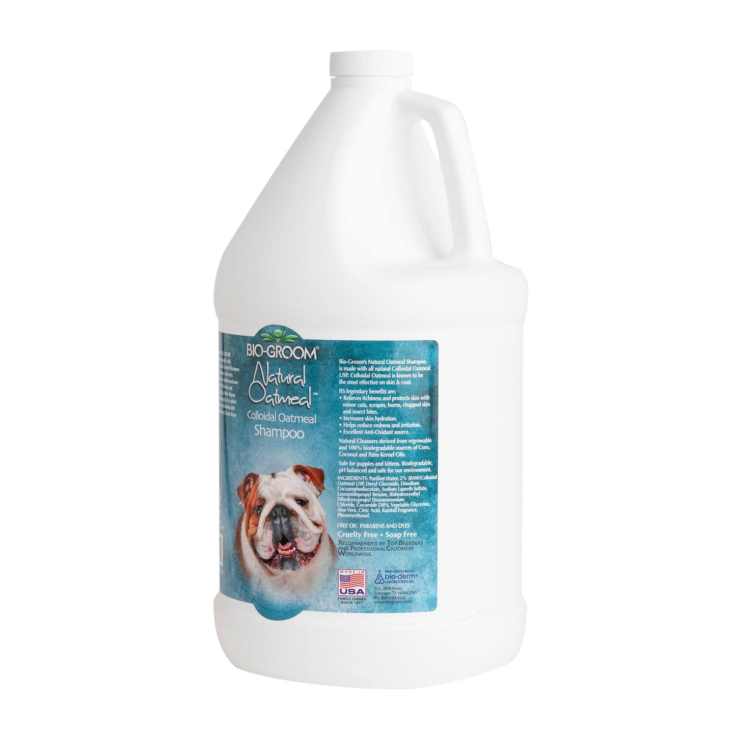 Bio-Groom Oatmeal Dog Shampoo – for Allergies and Itching, Cruelty-Free, Dog Bathing Supplies, Puppy Shampoo for Sensitive Skin, Made in USA, Anti-Itch Dog Products – 1 Gallon