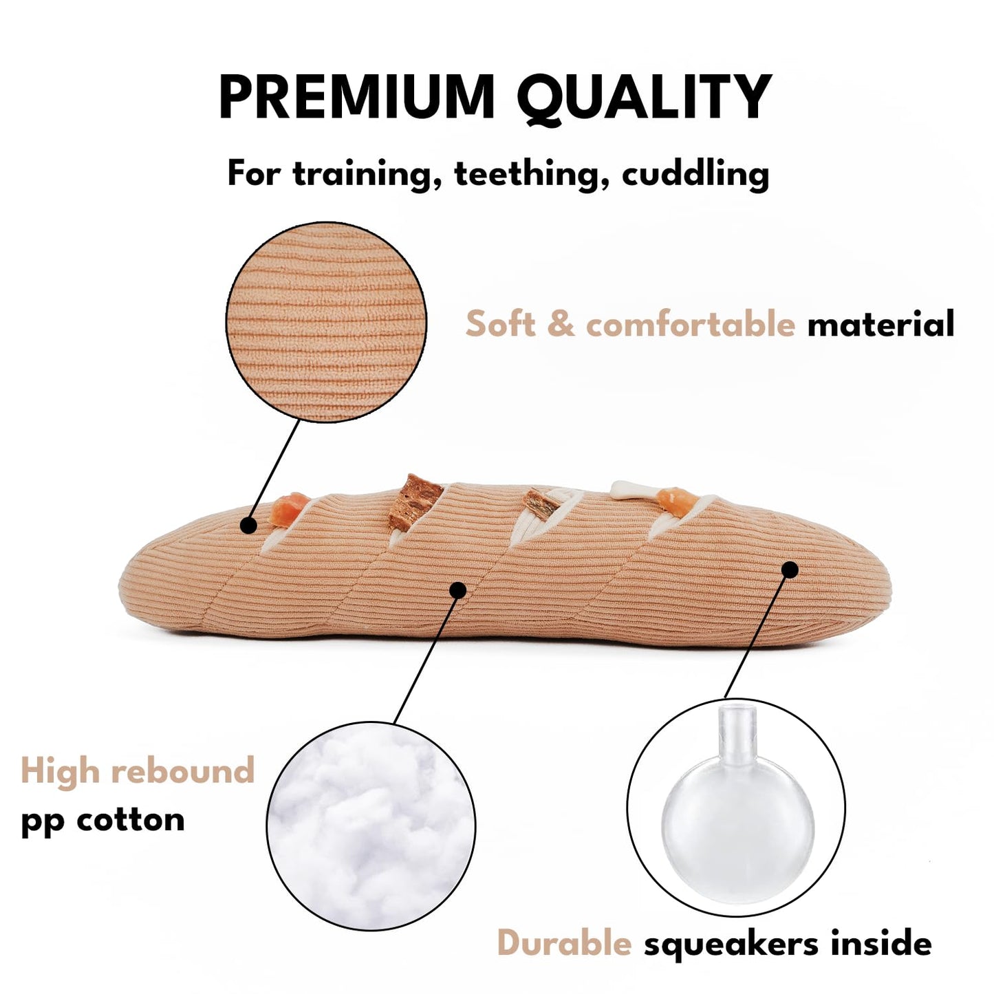 CHEWFFON Interactive Squeak Dog Toy, Dog Enrichment Puzzle Toys, Stress Release Game for Boredom, Snuffle Activity Foraging Instinct Training of Dogs