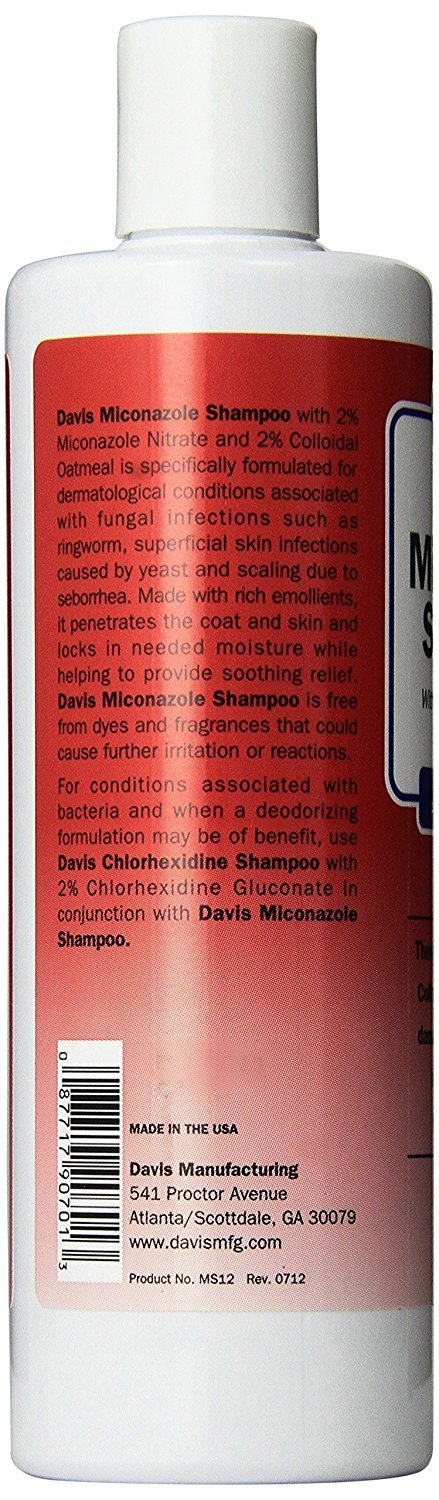 Davis Miconazole Pet Shampoo, 12 Oz