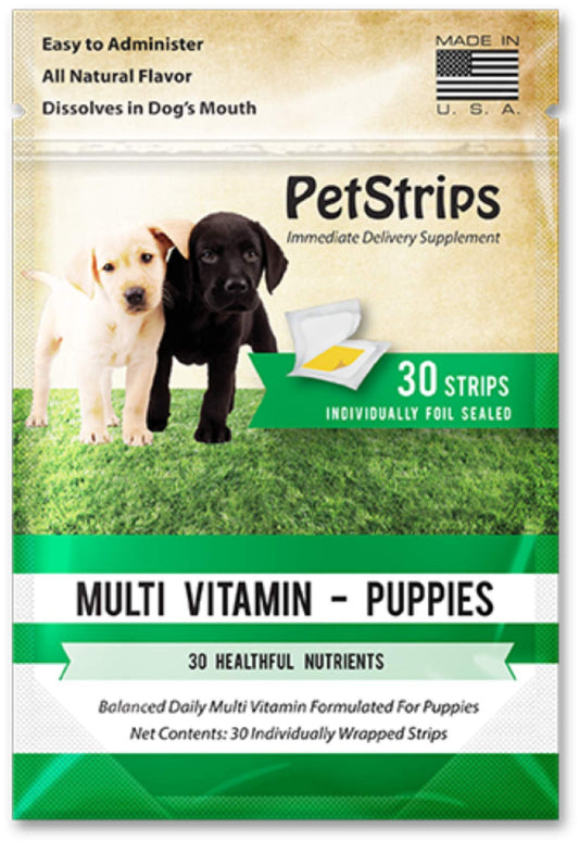 PetStrips Multi Vitamin for Puppies 30 Fast-Acting Strips (21005)
