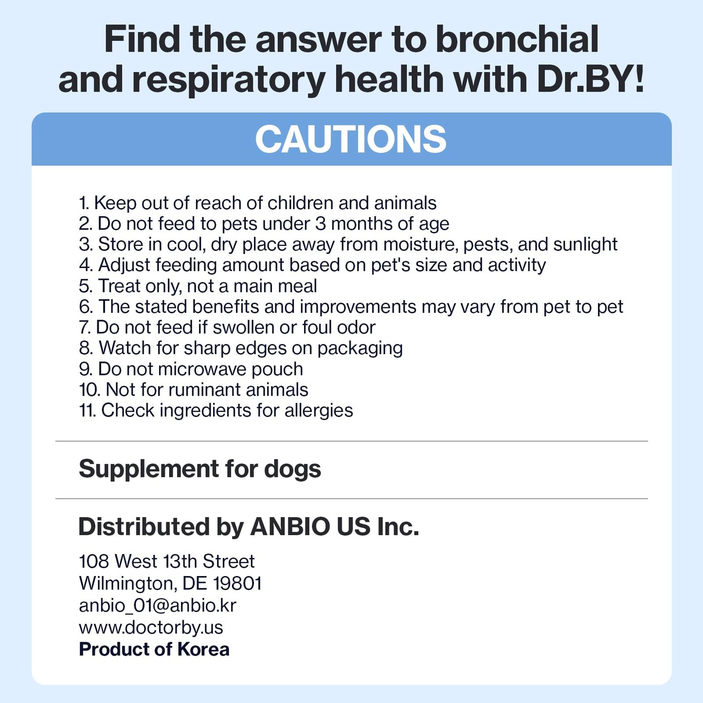 Doctor By Breath Bronchial Supplements for Dogs - Dog Cough Relief - for Dry, Wet & Barkly Pet Cough (8.5 Ounce (Pack of 1))