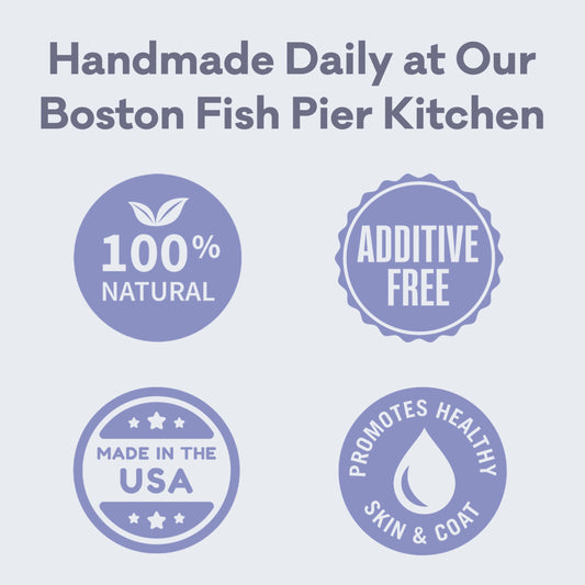 Polkadog Fish Skin Shorties Variety 3-Pack – Includes 2x Cod and 1x Salmon. All-Natural Dog Treats, Made in USA, Single Ingredient, Omega-3 Rich, Grain-Free & Hypoallergenic Jerky for All Breeds