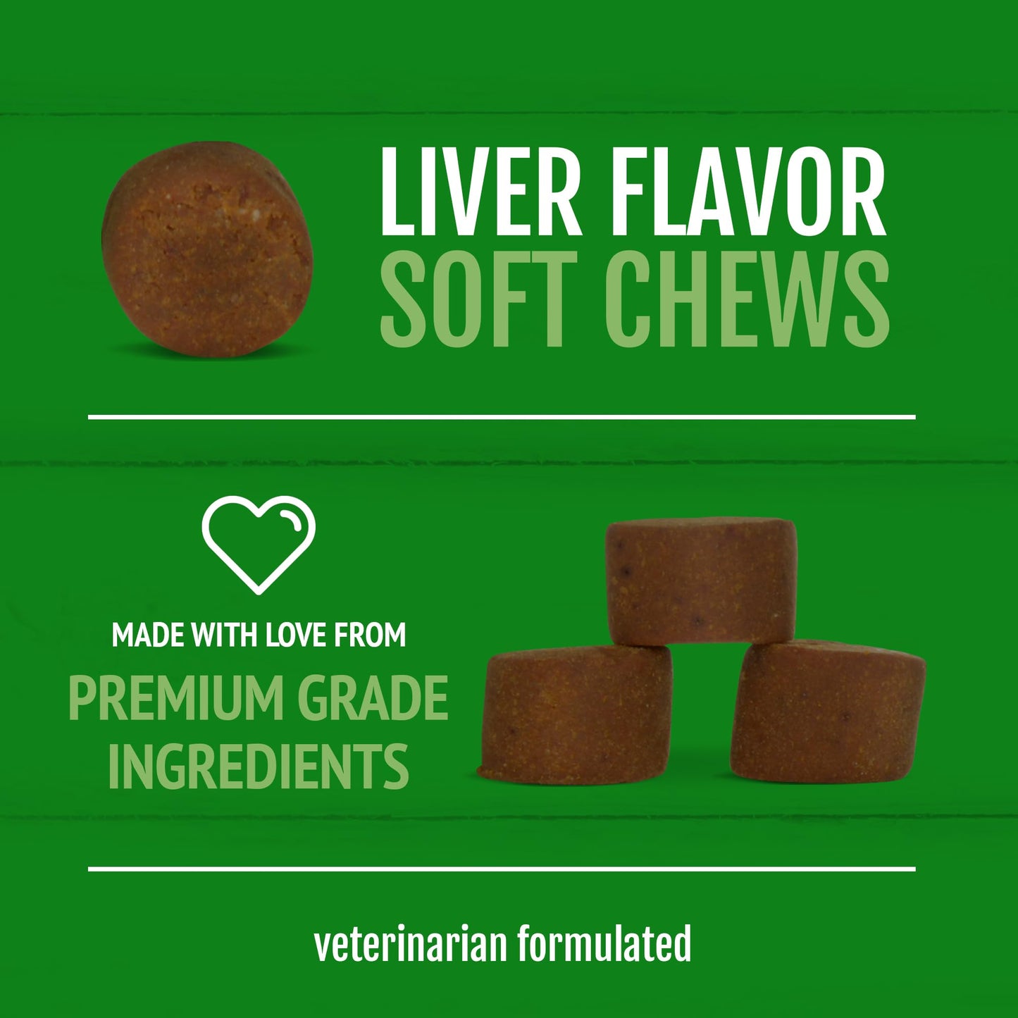 Petnc Natural Care Calming Aid Soft Chews for Dogs (120 Count), For Dogs of All Sizes, Helps Promote Calmness & Relaxation, Calming Chews for Travel, Grooming, & Separation Support, Liver Flavor