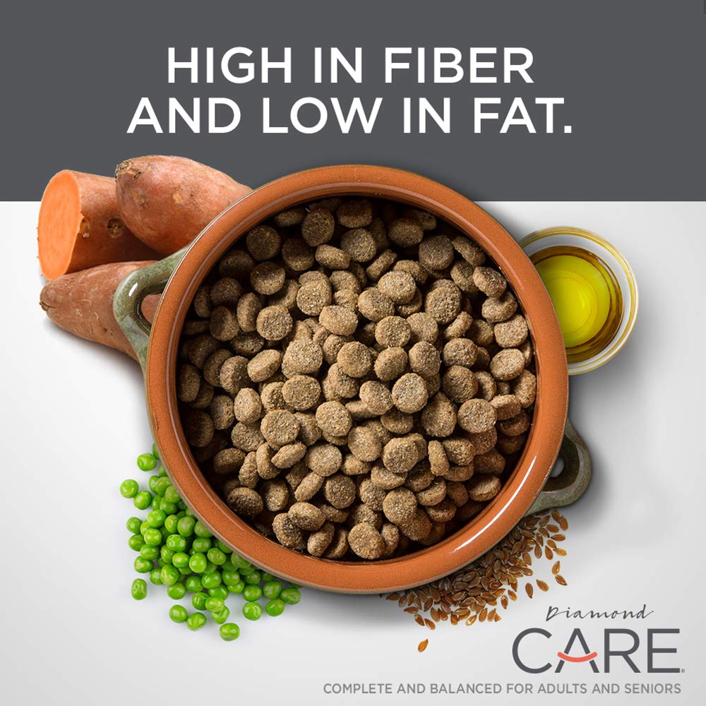 Diamond CARE Specialized Grain-Free Formulation Adult Dry Dog Food to Support Healthy Weight Management Made with prime Lamb Protein, Probiotics and High Fiber to Aid in Weight Control 25lb