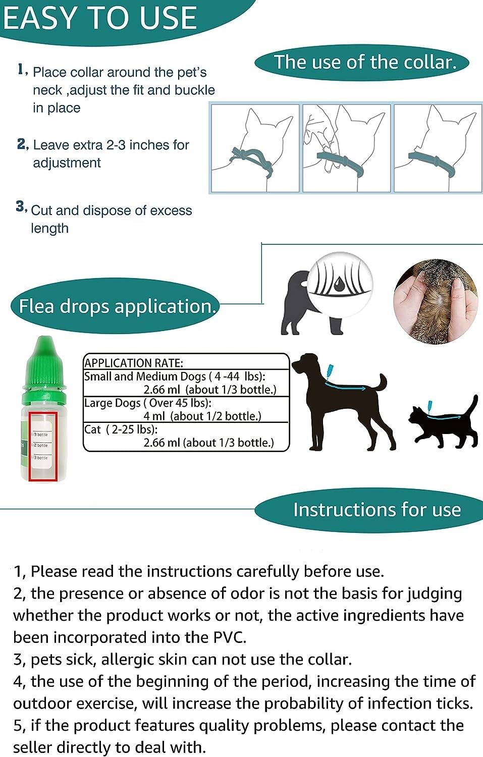 Natural Flea & Tick Treatment for Large Dogs (45-88 lbs) | 6-Month Protection + Free Tools | Vet-Reviewed Formula
