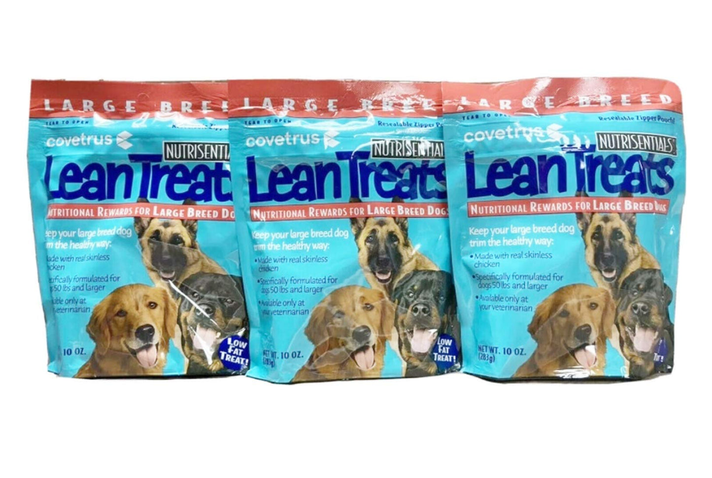 Butler Lean Treats Nutritional Rewards for Large Dogs (3 Pack), 10 oz/Large