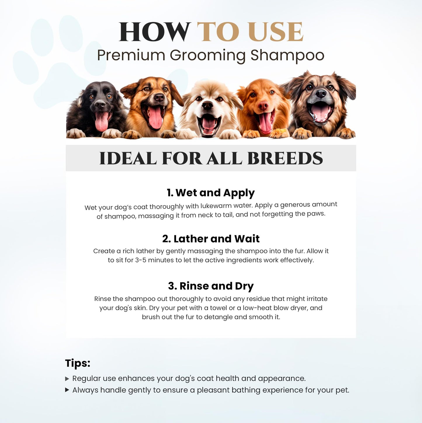 605Products - Natural Dog Shampoo for Itchy and Sensitive Skin, Puppy Shampoo and Odor Eliminator for Smelly Dogs and Puppies, Pet Shampoo and Deodorizer - Dog Bath Supplies (Oatmeal)