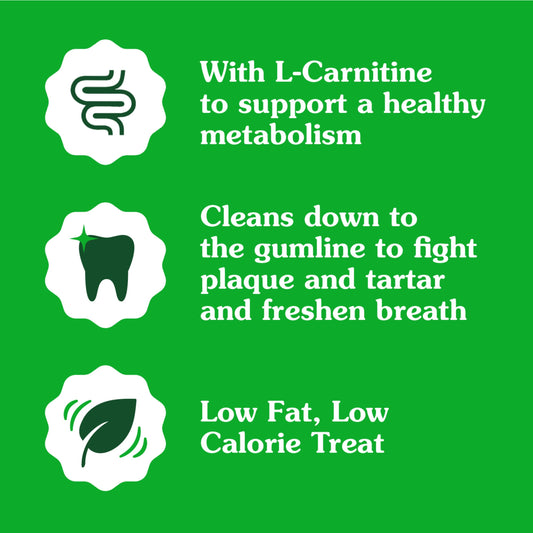 Greenies Weight Management Petite Dog Dental Chews Weight Control Dog Treats, 27 oz. Pack (45 Treats)