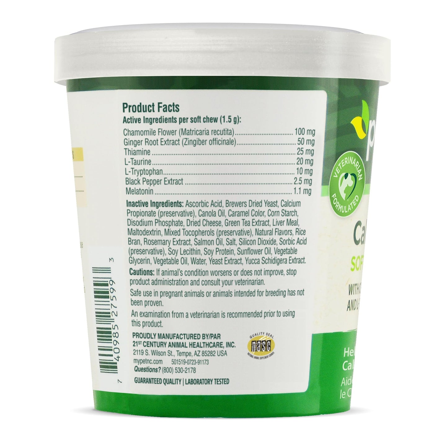 Petnc Natural Care Calming Aid Soft Chews for Dogs (120 Count), For Dogs of All Sizes, Helps Promote Calmness & Relaxation, Calming Chews for Travel, Grooming, & Separation Support, Liver Flavor