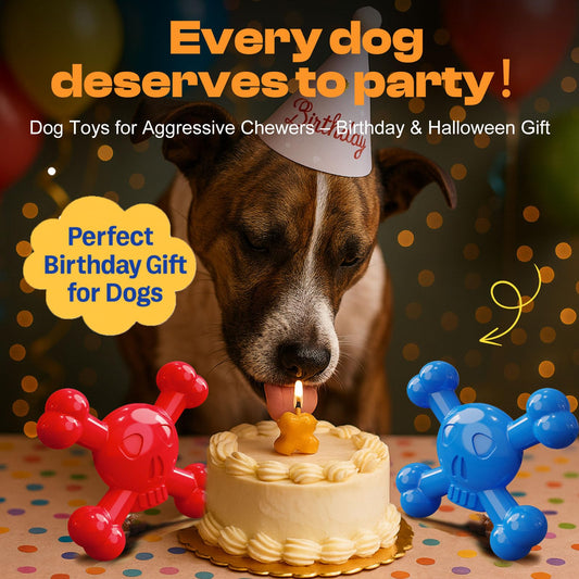 BLESQU Dog Chew Toys for Aggressive Chewers