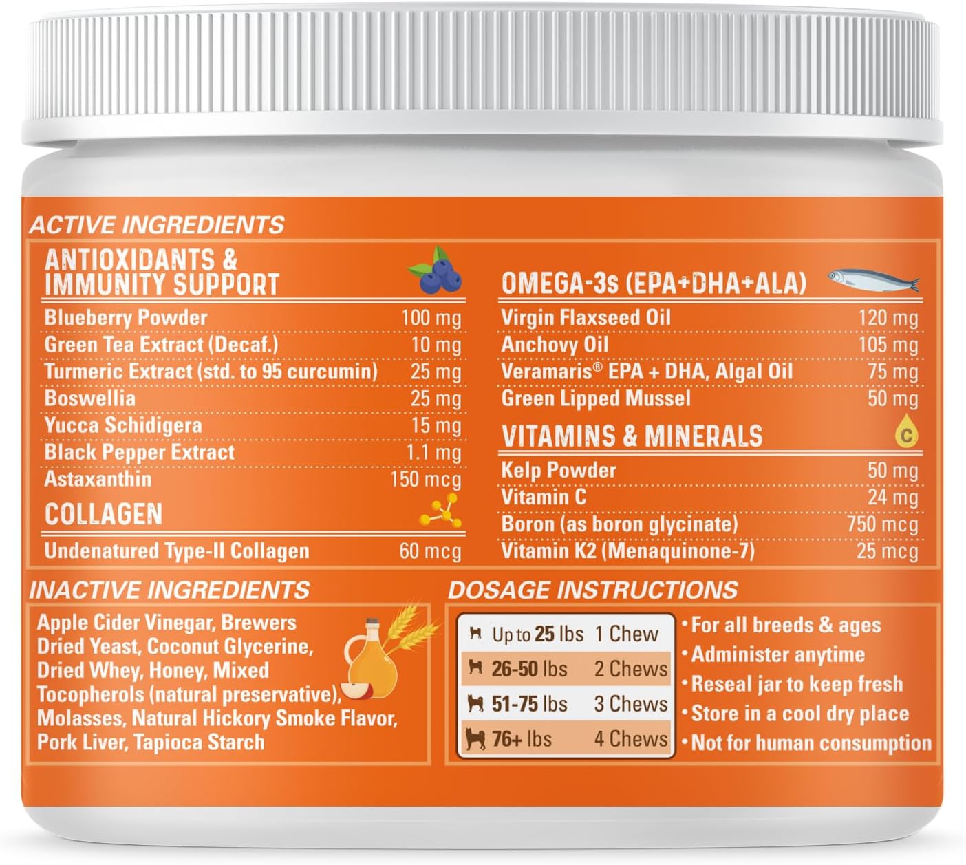 Bernie's Healthy HIPS - Daily Dog Hip & Joint Supplement - 90 Soft Chews - Reduce Pain, Encourage Mobility, Slow Damage, Repair and Rebuild HIPS & Joint Tissues