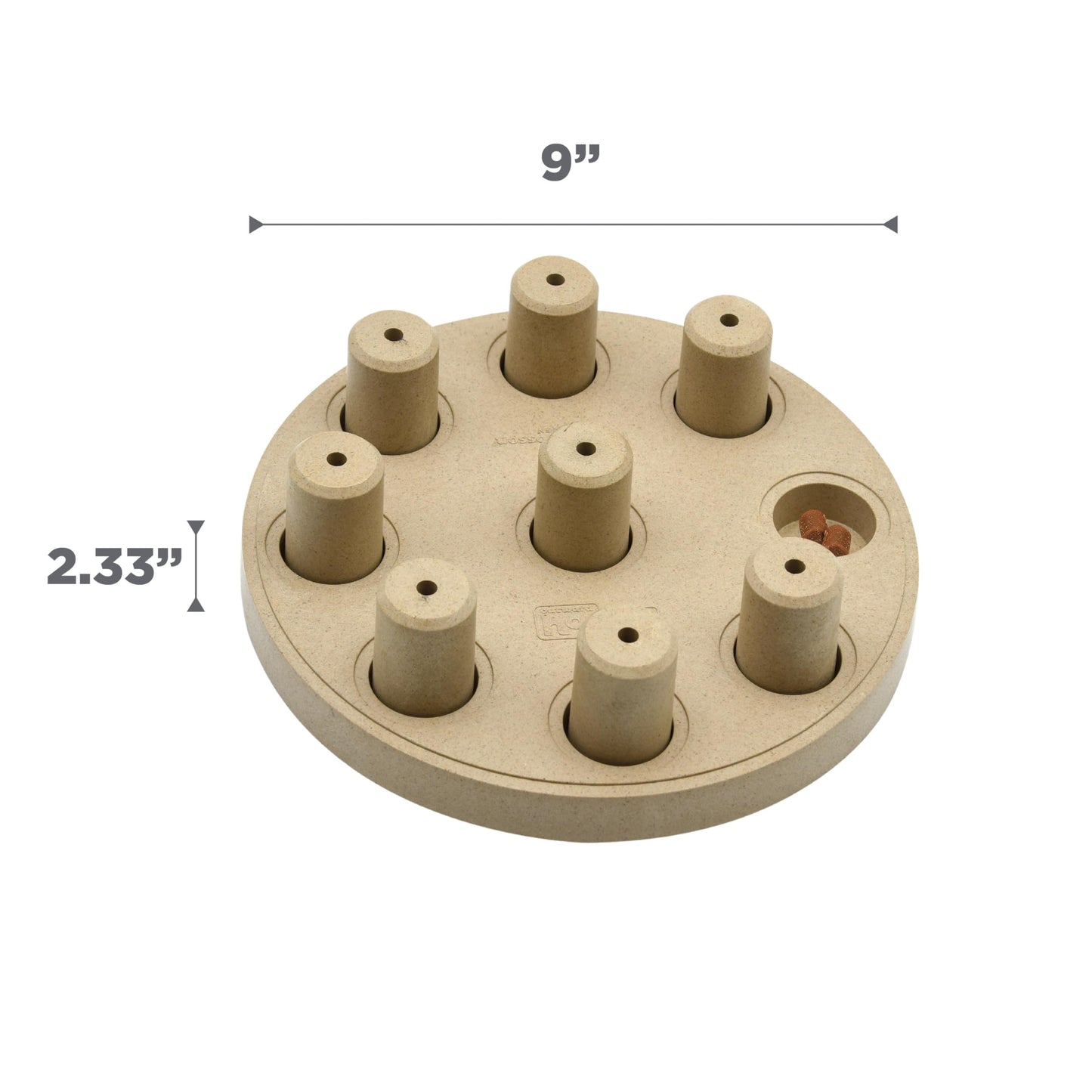 Outward Hound by Nina Ottosson Dog Smart Treat Puzzle Enrichment Toy, Level 1 Beginner, Tan, Composite