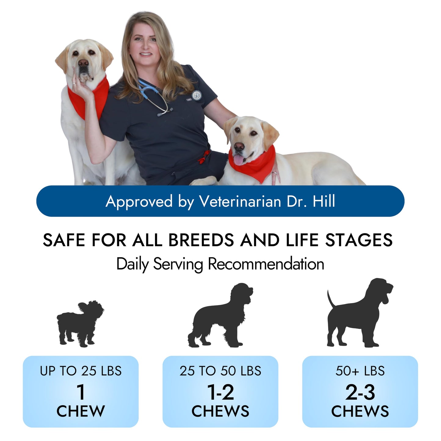 Pet Vet Calming Chews for Dogs – Dog Anxiety Relief (Beef Liver Flavor 60 Chews) – Stress Relief, Dog Supplements for Hyperactive & Anxious Dogs – Dog Anxiety Chews for Relaxation, Dog Care Products