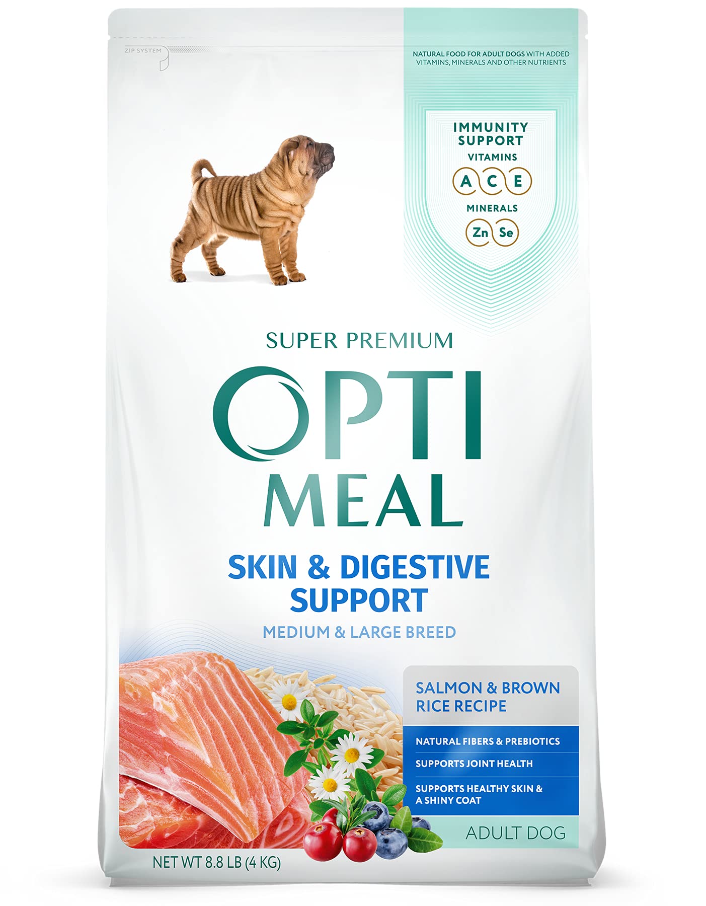 Optimeal Large Breed Dry Dog Food - Promotes Joint Health, Lean Muscles with Skin & Digestive Support, Tasty Protein, Premium Nutrition Made with Natural Ingredients for Medium & Large Adult Dogs
