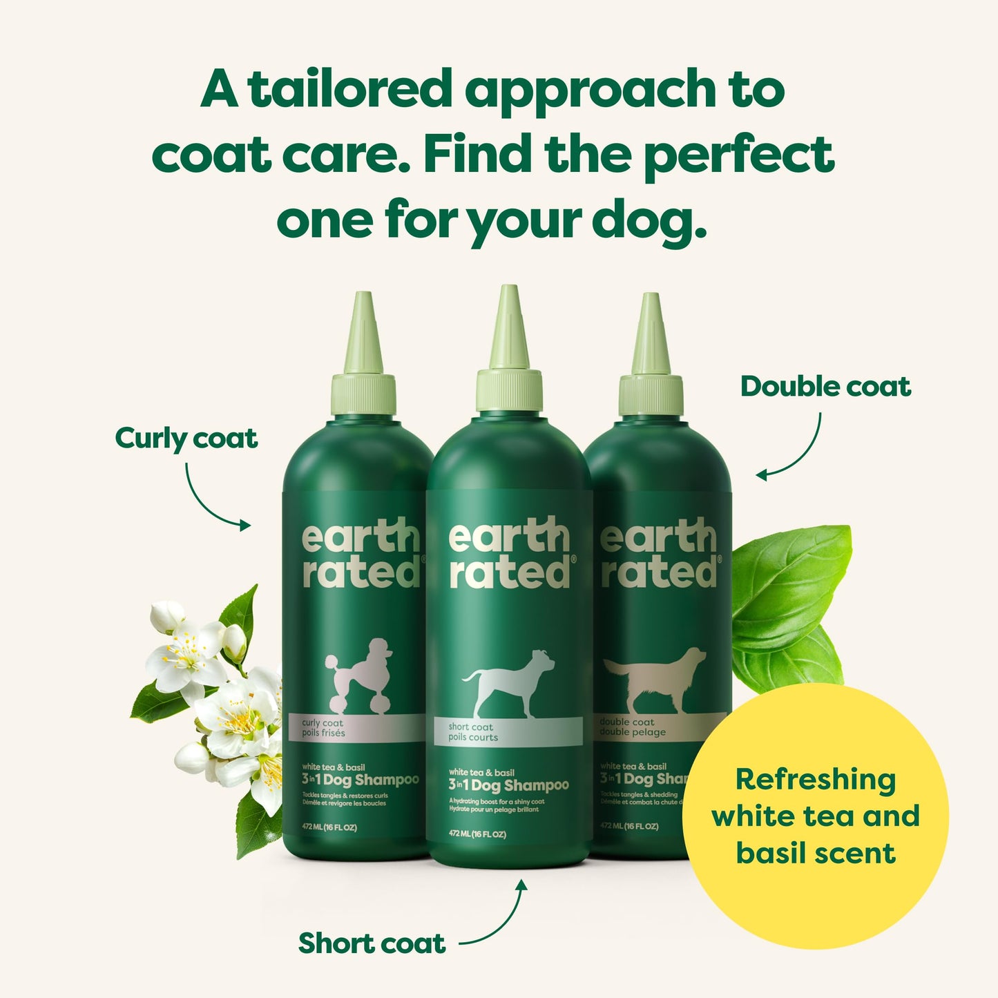 Earth Rated Scrub & Play Bundle - Includes 1 Short Coat Dog Shampoo & 1 Large Enrichment Toy