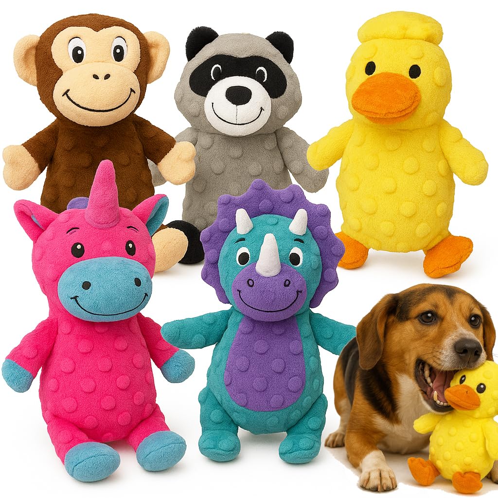 4 Pack Durable Dog Chew Toys for Aggressive Chewers-Puppy Teething Toys, Long-Lasting Dog Bones for Small & Medium Breeds-Indestructible Chew Toys for Dogs to Keep Them Busy & Support Dental Health