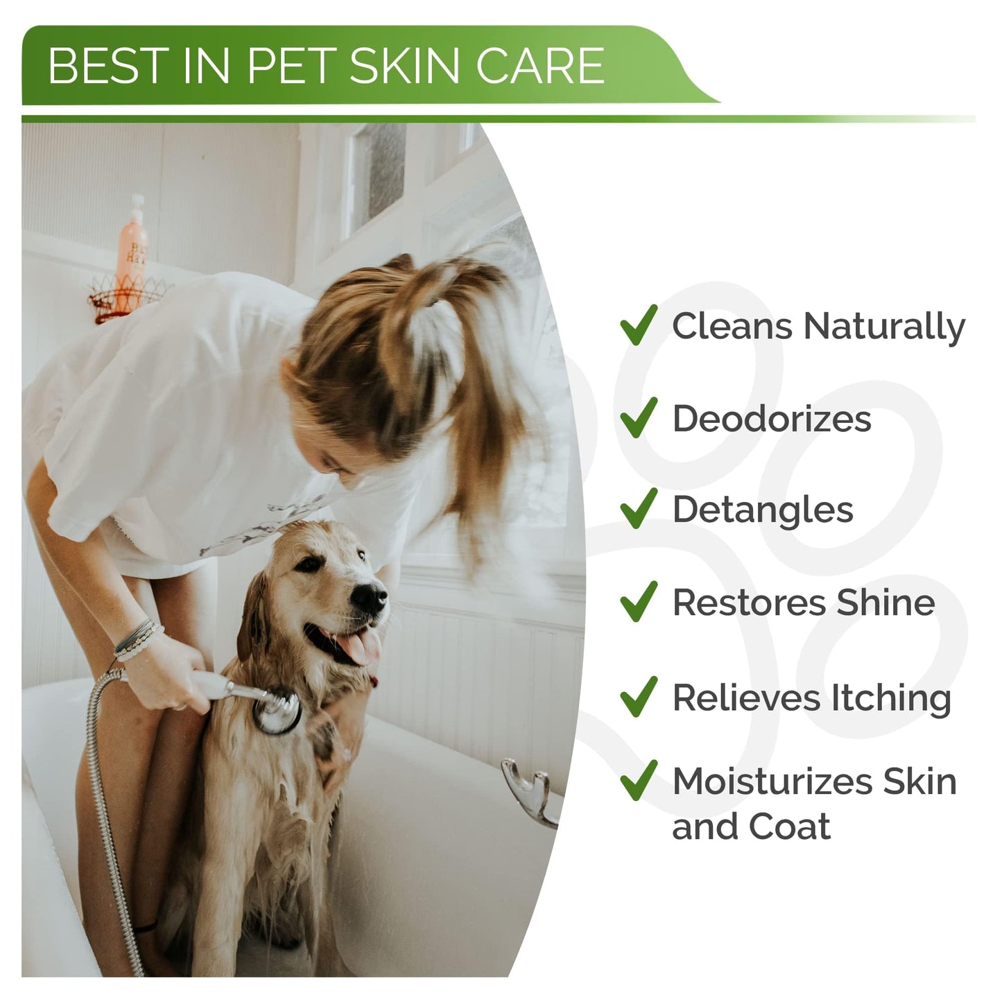 Hypoallergenic Dog Shampoo, Cleans and Soothes Dry Flakey Skin, Reduce Dandruff, Shedding, Calms Itching, Scratching, Organic Aloe & Manuka Honey Softens Fur Moisturizes and Deodorizes