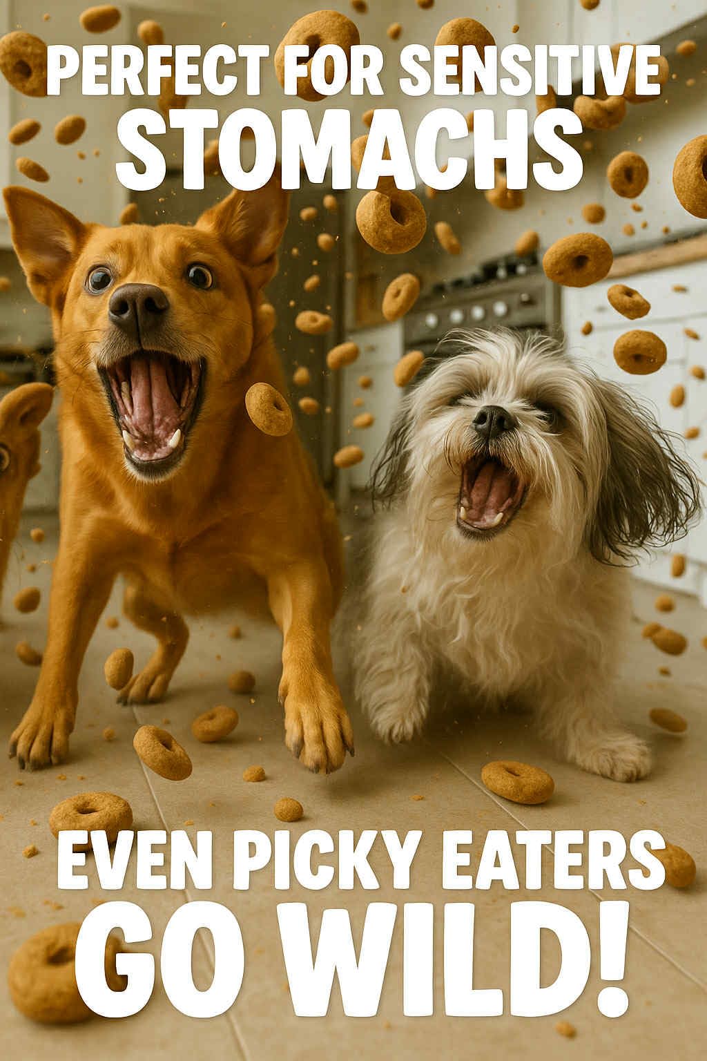 TickleMutt Beef Crunchers - Organic and Digestive-Friendly Dog Treats for Sensitive Stomachs and Picky Eaters