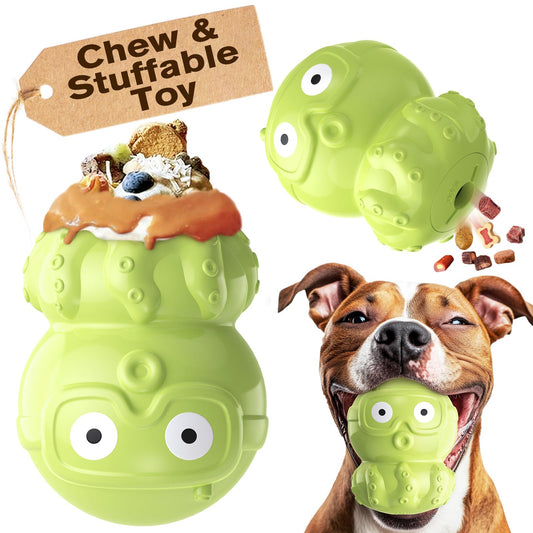 TLKNG Dog Chew Octopus Toy - Puppy Stuffable Freezable Toy - Filling Capabilities for Extended Play Time& Treat Food Dispensing Ball - Erichment Toys - Durable & Indestructible