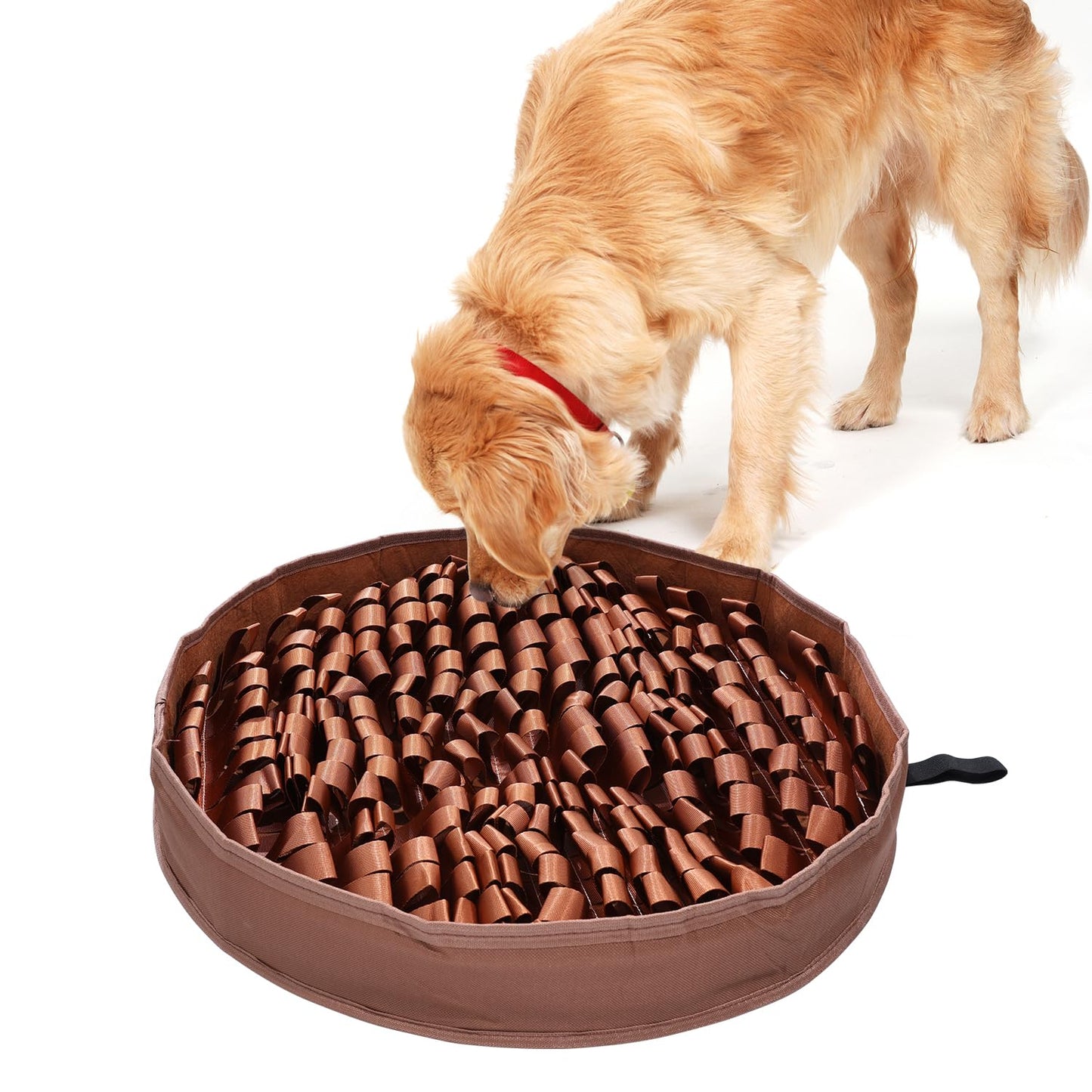 ORIA 20"x20" Snuffle Mat for Dogs, Interactive Puzzle Toy for Small & Medium Breeds, Slow Feeder Mat for Boredom, Encourages Foraging Skills and Mental Stimulation