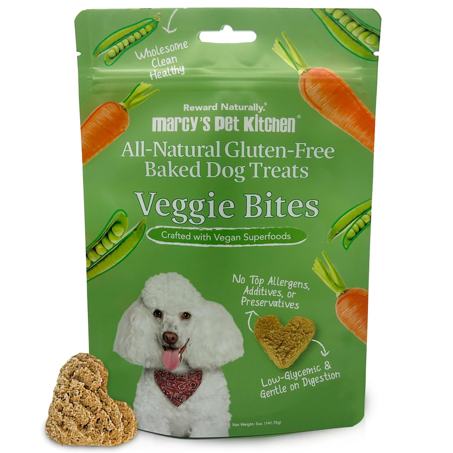 Marcy's Pet Kitchen-Diabetic Dog Treats-Vet Recommend-No Preservatives - Crunchy, Superfoods, All Natural-Vegan Homemade,-Gluten Free-for Sensitive Stomachs-Made in The USA Only.