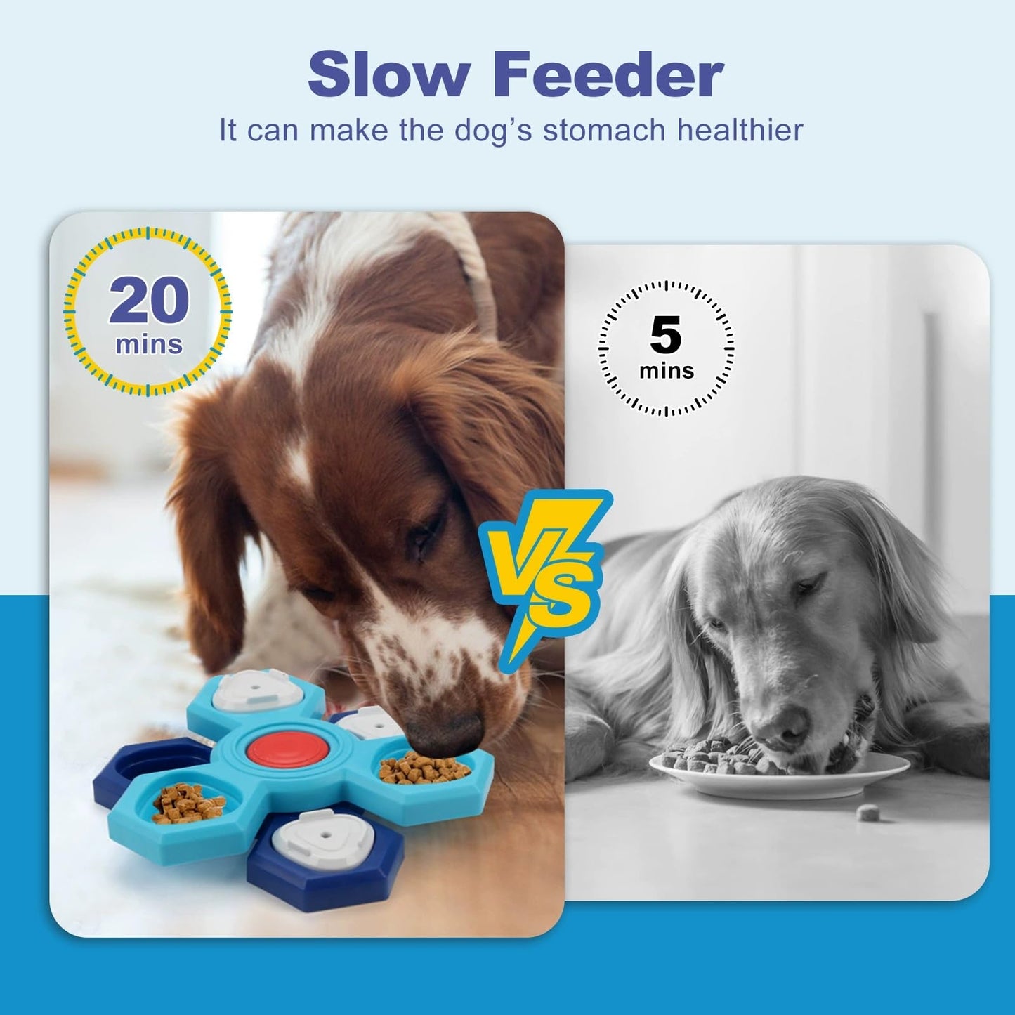 BunnyCare Dog Puzzle Toys 4 Levels, Dog Interactive Turntable Toy for IQ Training and Entertainment, Mentally Stimulating Toys Boredom and Smart Dogs, As Gifts for Dogs Cats