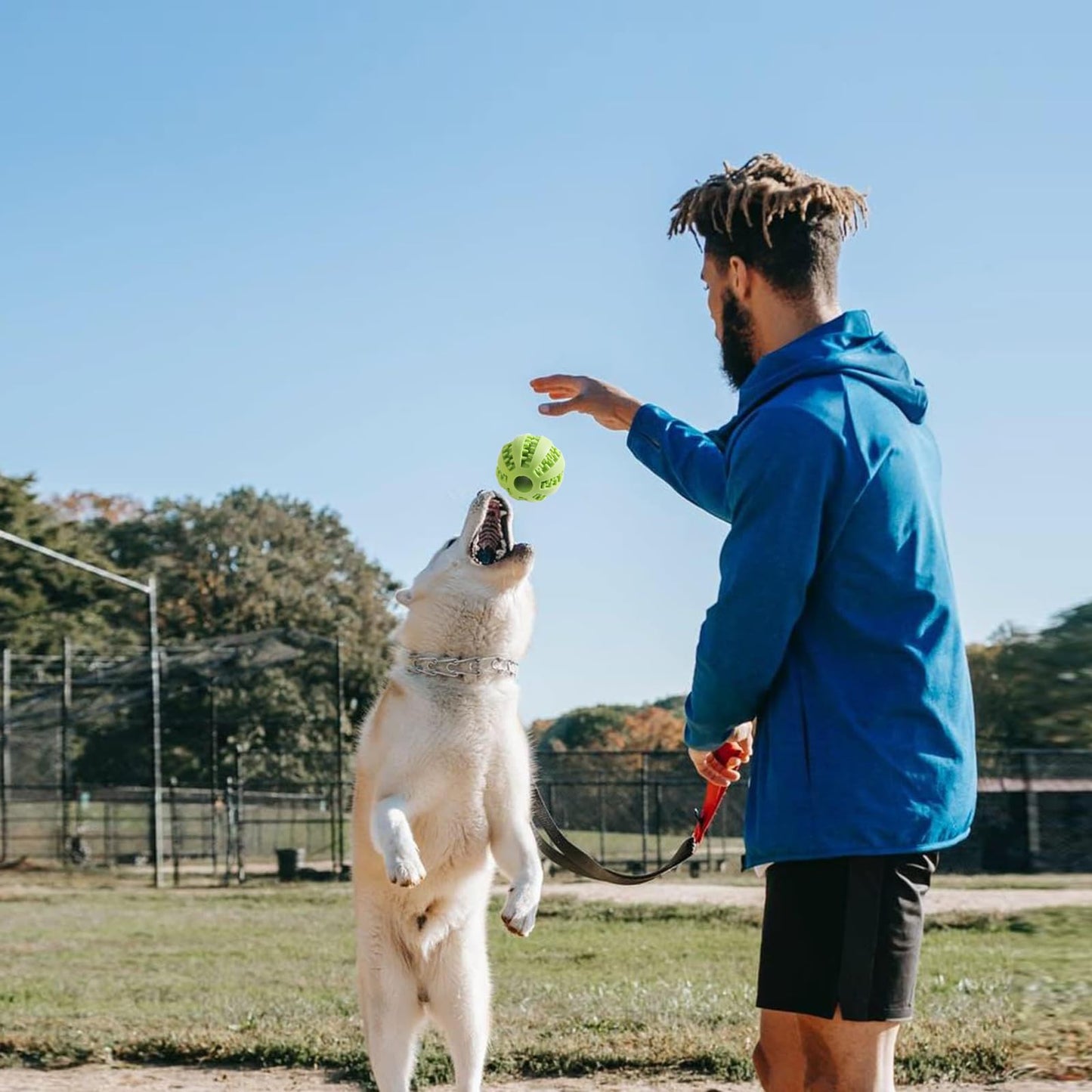 Zividodo Interactive Dog Toys, Dog Puzzle Ball, Pet Chew Relieves Anxiety, Cleans Teeth,Dog Toys to Keep Them Busy,Outdoor Dog Entertainment for Small and Medium Dogs (3 Pcs)