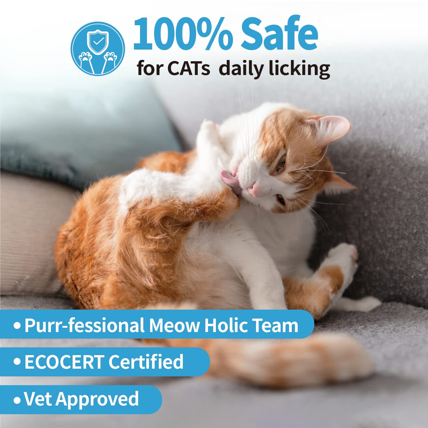 Mooncat Sphynx Cat Waterless Shampoo, Vet Approved No-Rinse Foam for Oily, Sensitive Skin & Wrinkles - Gentle, Hypoallergenic Formula for Hairless Cats, Deep Cleans & Moisturizes