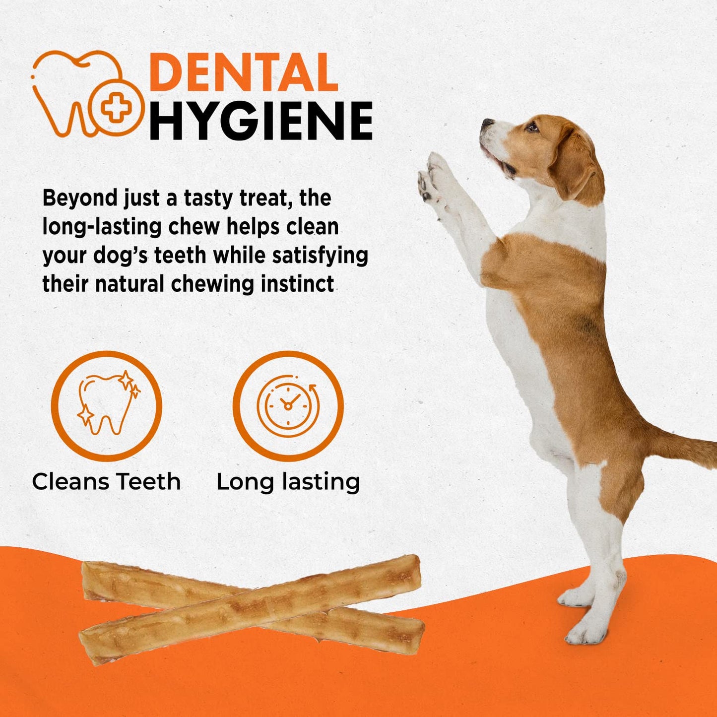 Canine Naturals Chicken Recipe Chew - Rawhide Free Dog Treats - Made From USA Raised Chicken - All-Natural and Easily Digestible - 10 Count of 5 Inch Stick