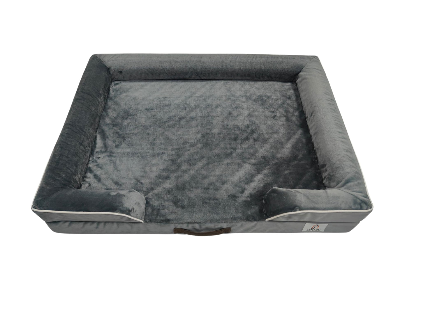 JEKAZU XL Orthopedic Dog Bed for Extra Large Dogs - Waterproof, Memory Foam Large Dog Bed with Washable Cover - Pet Beds for Big Sized Breeds and Senior Pets - Non-Slip Bottom - X-Large, Grey