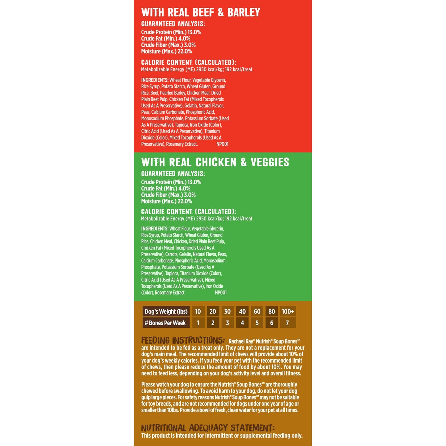 Rachael Ray Nutrish Soup Bones Long Lasting Dog Chews Variety Pack, 22 Count (Pack of 1)