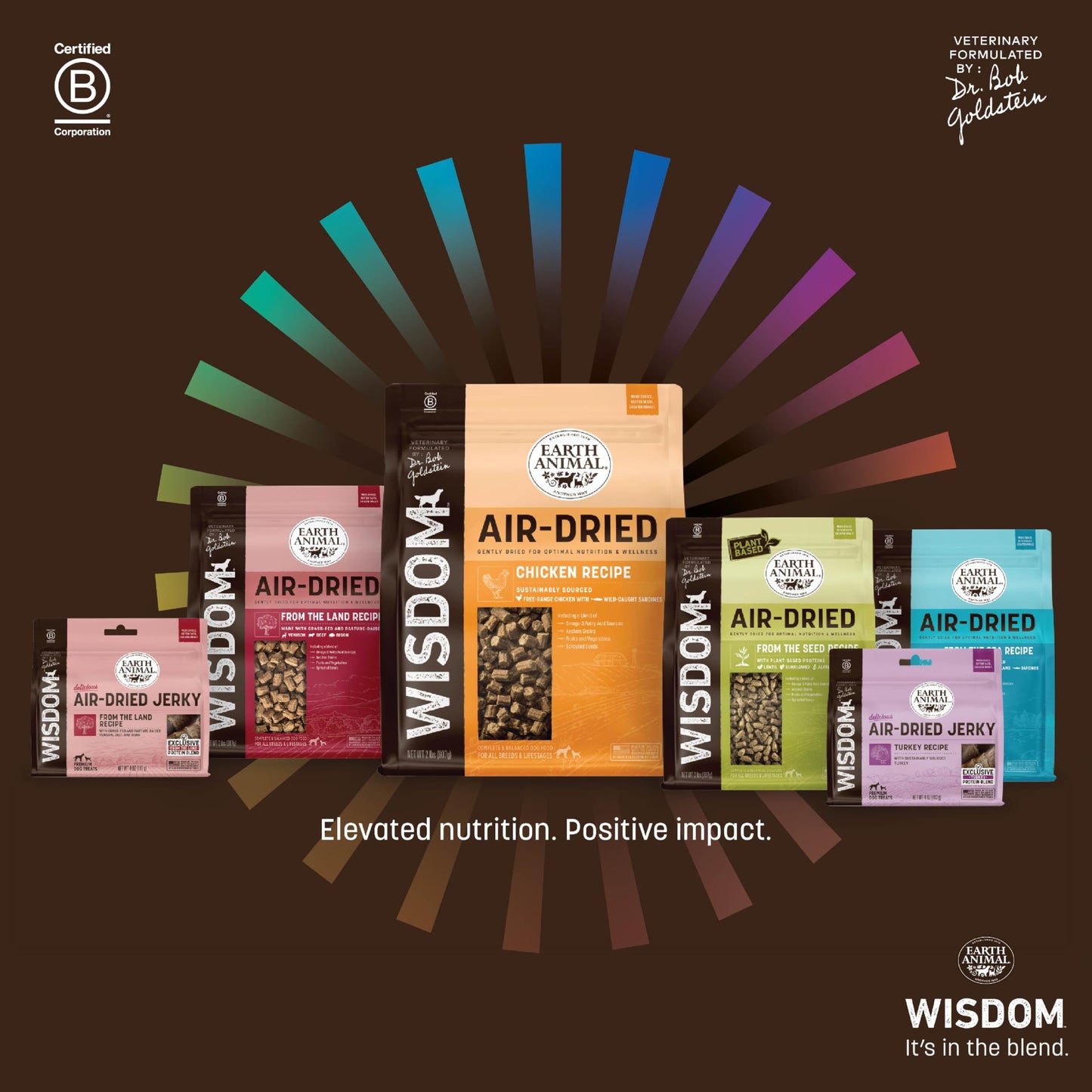 Earth Animal Wisdom Air-Dried from The Air Recipe Premium Natural Jerky Strips Dog Treats, 4 oz. Bag