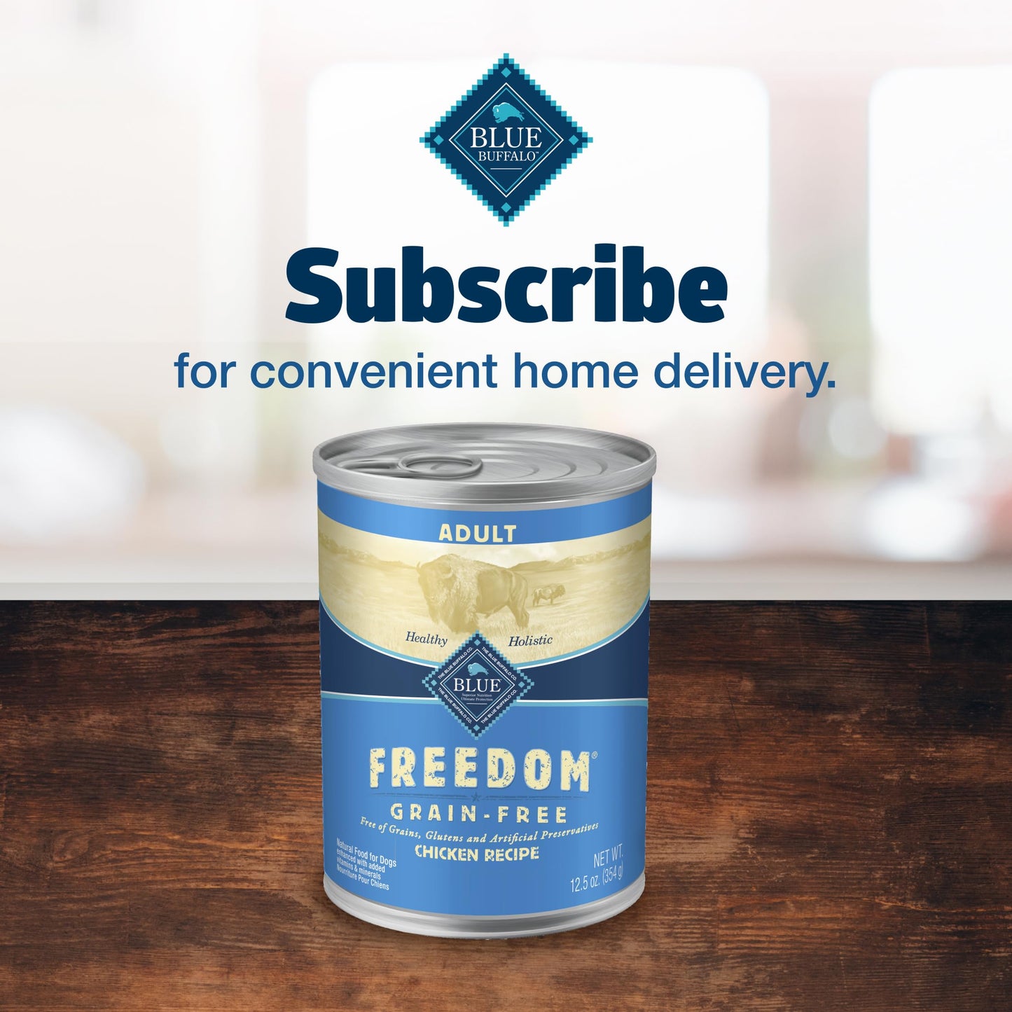 Blue Buffalo Freedom Grain-Free Wet Dog Food, Free of Glutens & Artificial Preservatives, Made with Natural Ingredients, Chicken Recipe, 12.5-oz. Cans (12 Count)