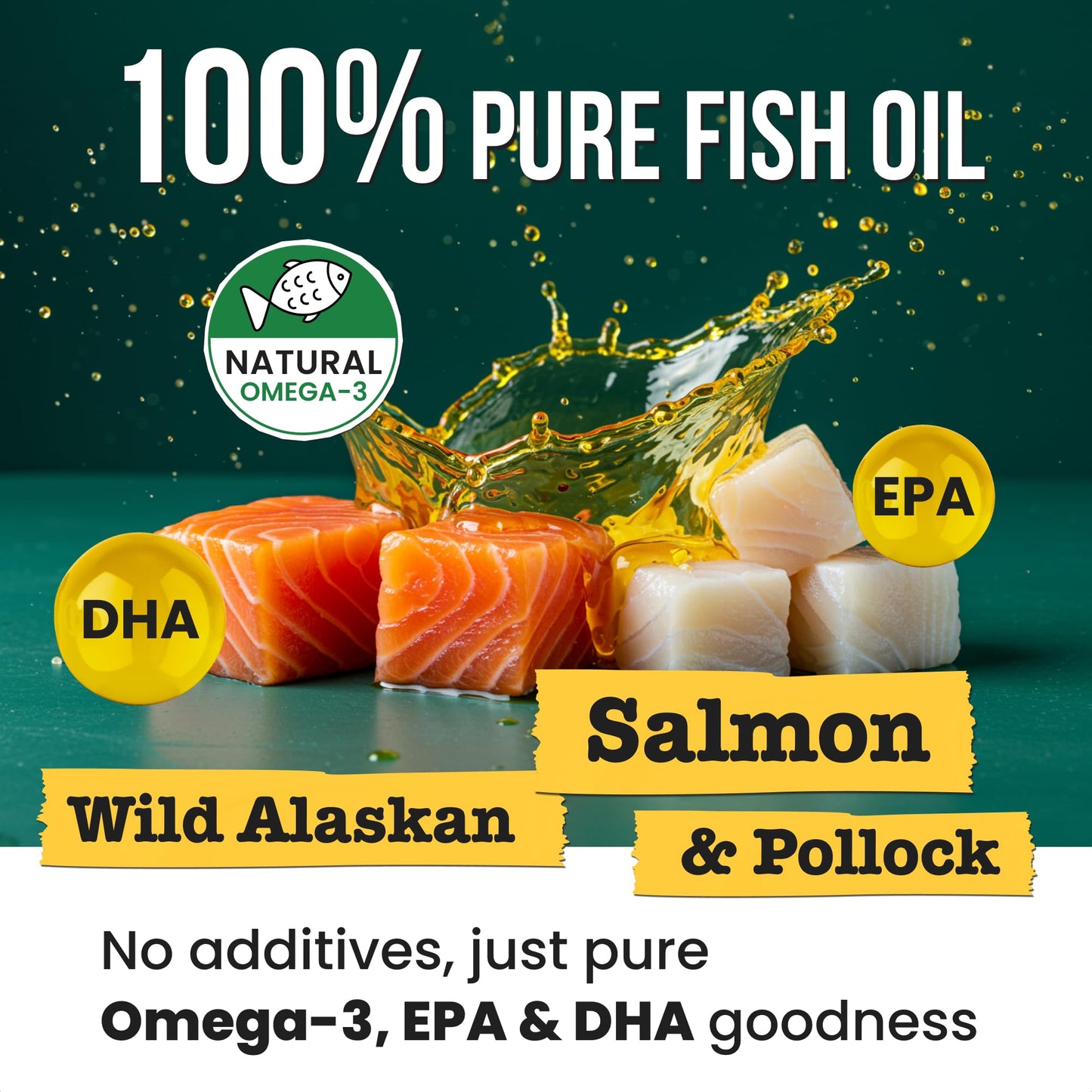 Advanced Dog Probiotics + Omega 3 Fish Oil for Dogs & Cats Bundle - Liquid Fish Oil Supplement - Diarrhea, Gas, Upset Stomach Relief & Season Allergy - Made in USA