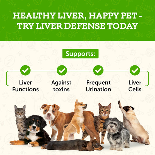 Animal Essentials Liver Defense-Herbal Formula for Dogs & Cats, Maintain Healthy Liver Function, Sweet Taste, 100% Organic Human Grade Herbs, Veterinarian Recommended Animal Wellness Tonics - 1 Fl Oz