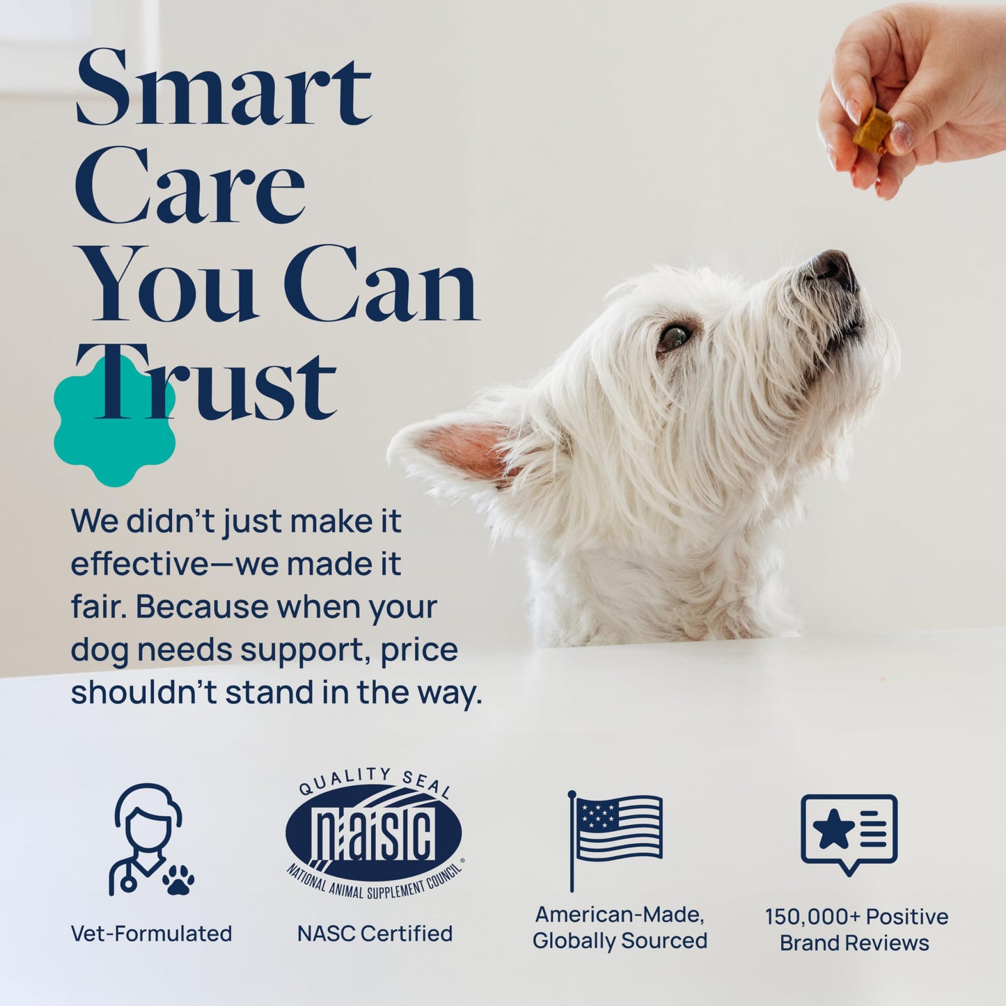 Veterinary Formula Gut Health Supplement for Dogs – Vet-Formulated Probiotic Chews with Digestive Enzymes & Fiber – Smart Vitality Supports Digestive Health, Gut Balance & Stool Quality, 60 Soft Chews