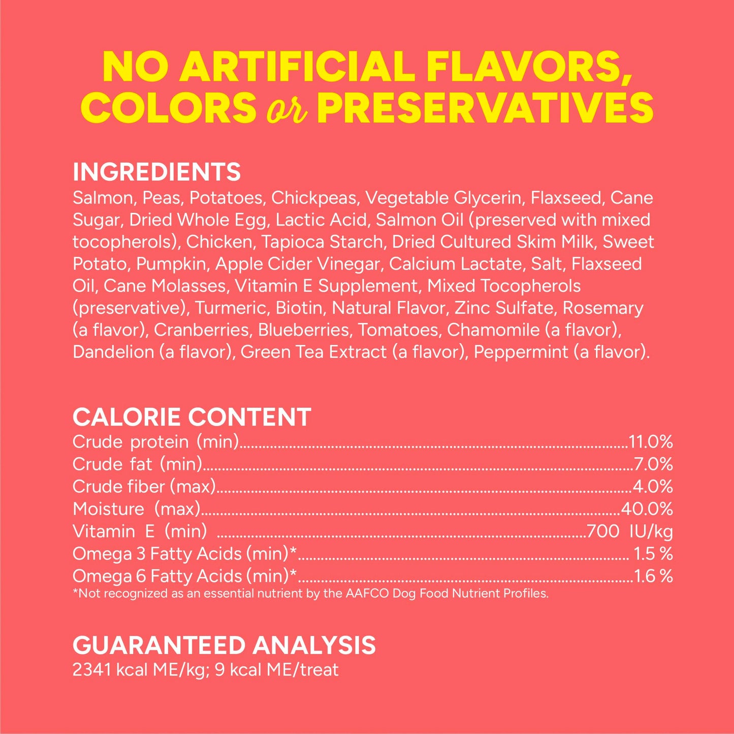 Cloud Star Dynamo Dog Skin & Coat Soft Chews Grain Free Dog Treats, Salmon, 14 oz. Pouch