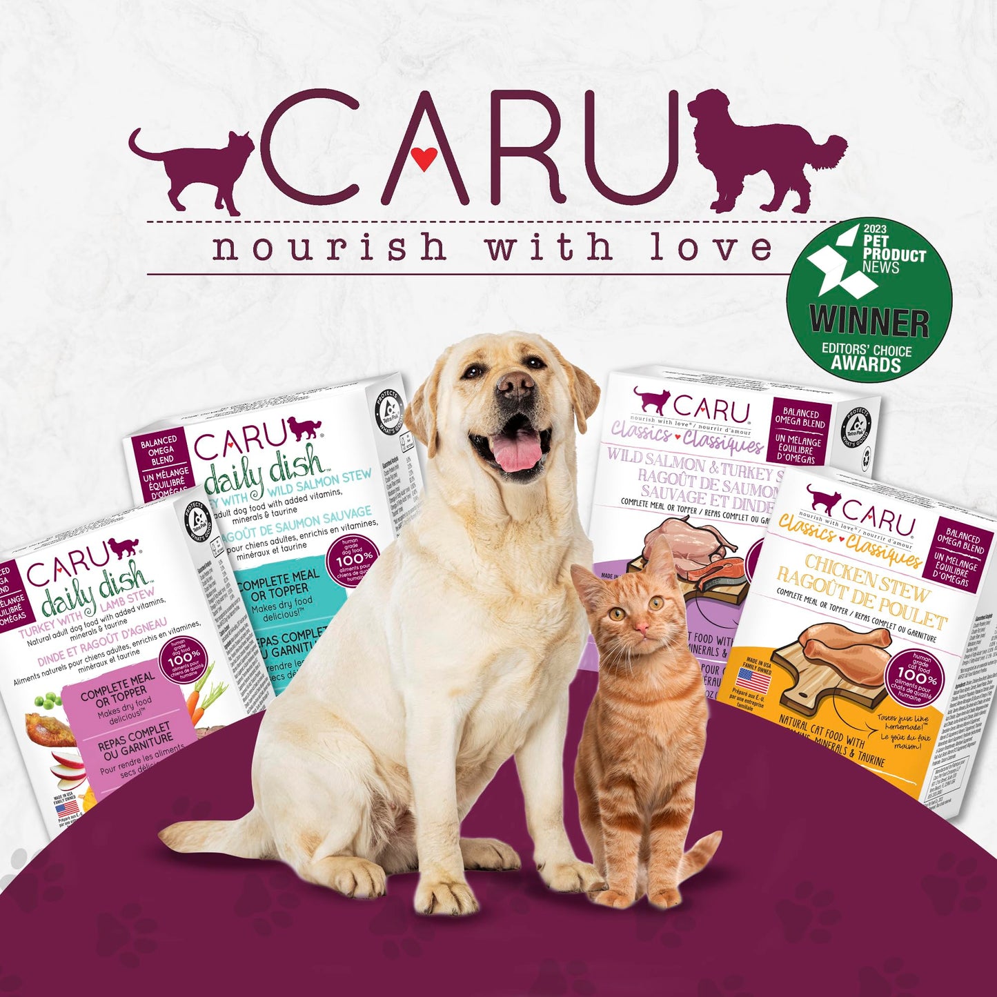 Caru Daily Dish Chicken Stew, Natural Adult Wet Dog Food with Real Chunks of Chicken, with Added Vitamins & Minerals, Non-GMO Ingredients (12.5 oz) - 12 Pack