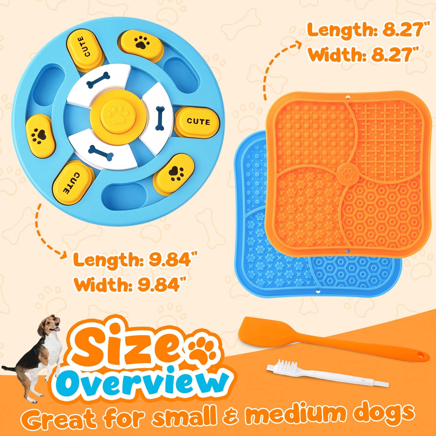 Eefitoys Advanced Dog Puzzle Toys for IQ Training & Mental Stimulation,Dog Lick Mat with Suction Cups for Anxiety Relief and Keeping Them Busy