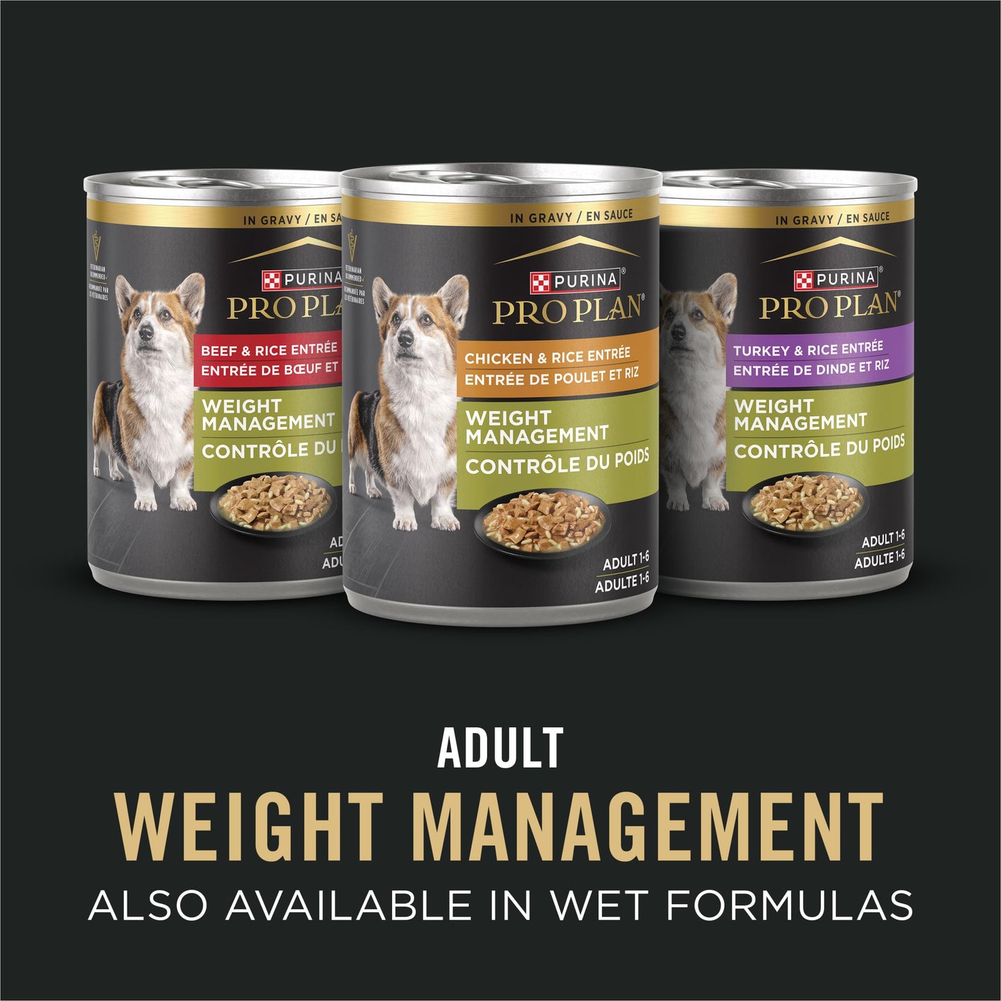 Purina Pro Plan Adult 7 Plus Weight Management Shredded Blend Chicken and Rice Formula Senior Dog Food - 18 lb. Bag