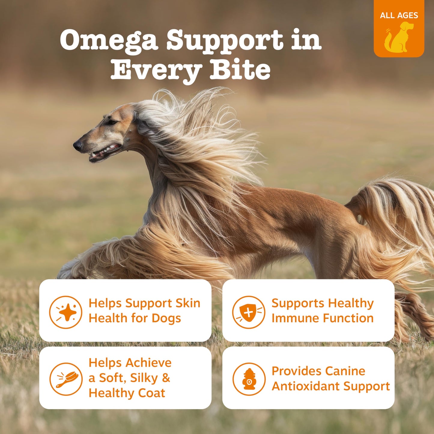 Zesty Paws Omega 3 Alaskan Fish Oil Chew Treats for Dogs - with AlaskOmega for EPA & DHA Fatty Acids - Hip & Joint Support + Skin & Coat Chicken Flavor (90 Soft Chews)