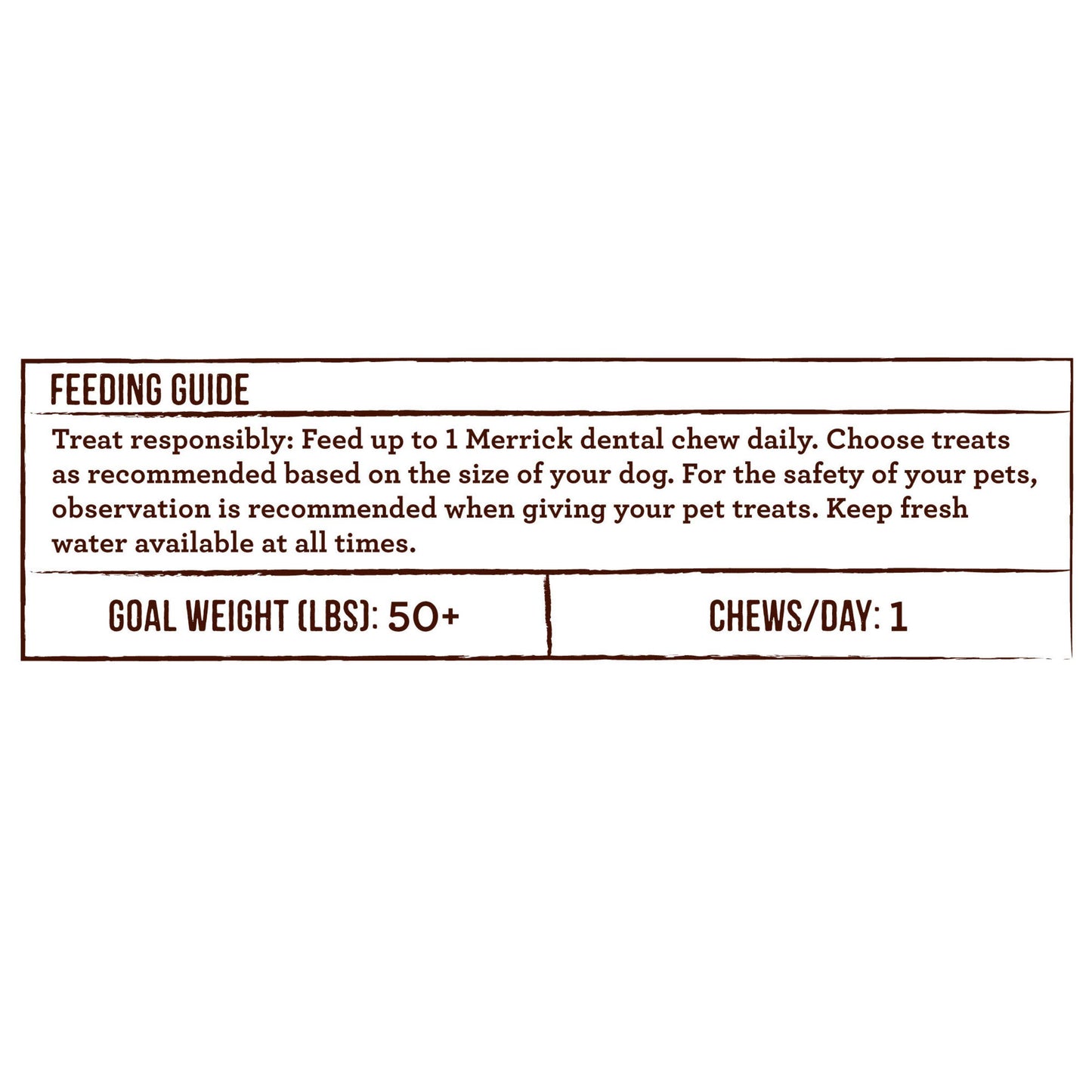 Merrick Fresh Kisses Natural Dental Chews, Toothbrush Shape Treat Infused With Real Mint, For Large Dogs - 16 ct. Box