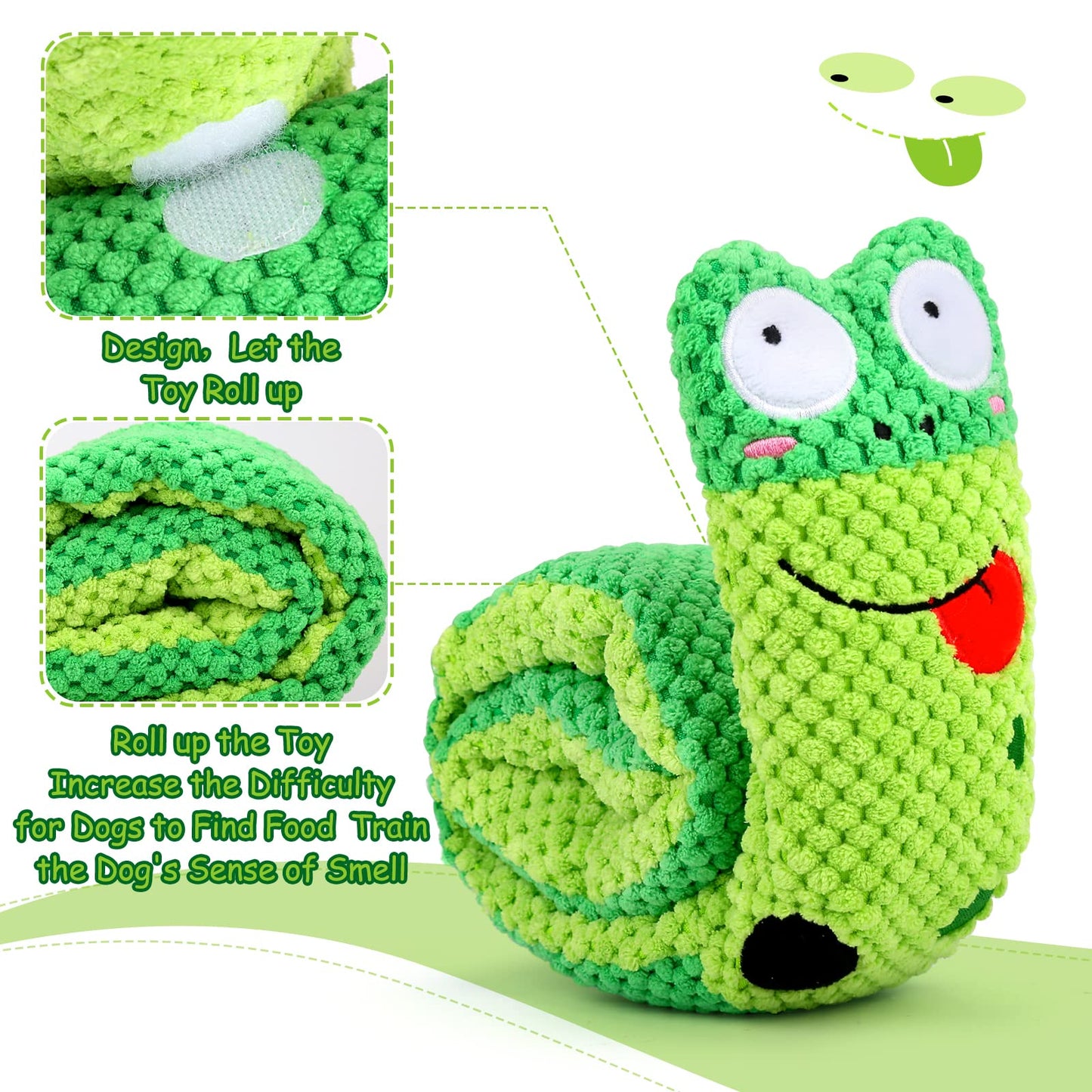 Letsmeet Squeak Dog Toys for Stress Release & Boredom Relief, Dog Puzzle IQ Training, Snuffle Foraging Instinct Training - Suitable for Small, Medium & Large Dogs