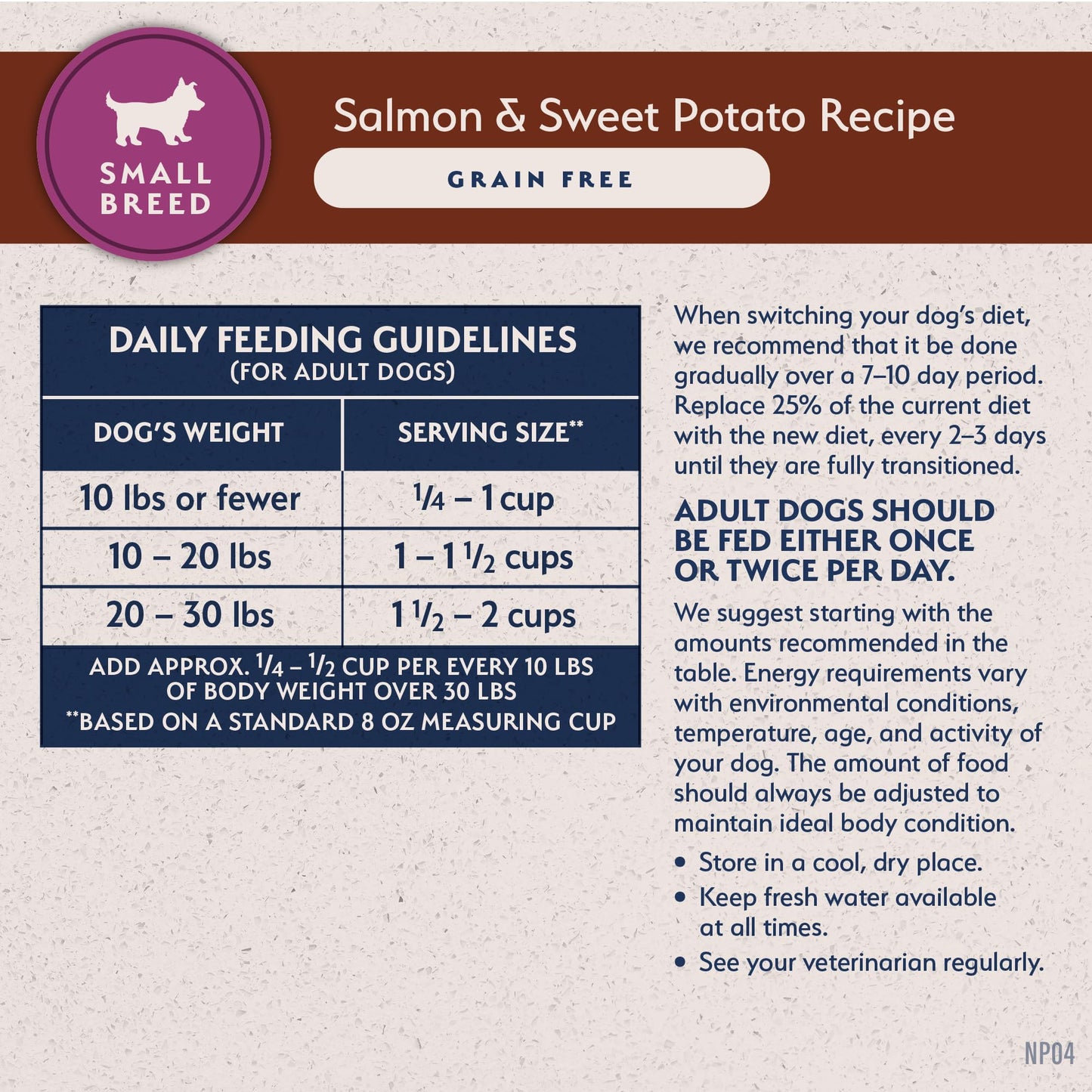 Natural Balance Limited Ingredient Small Breed Adult Grain-Free Dry Dog Food, Salmon & Sweet Potato Recipe, 4 Pound (Pack of 1)