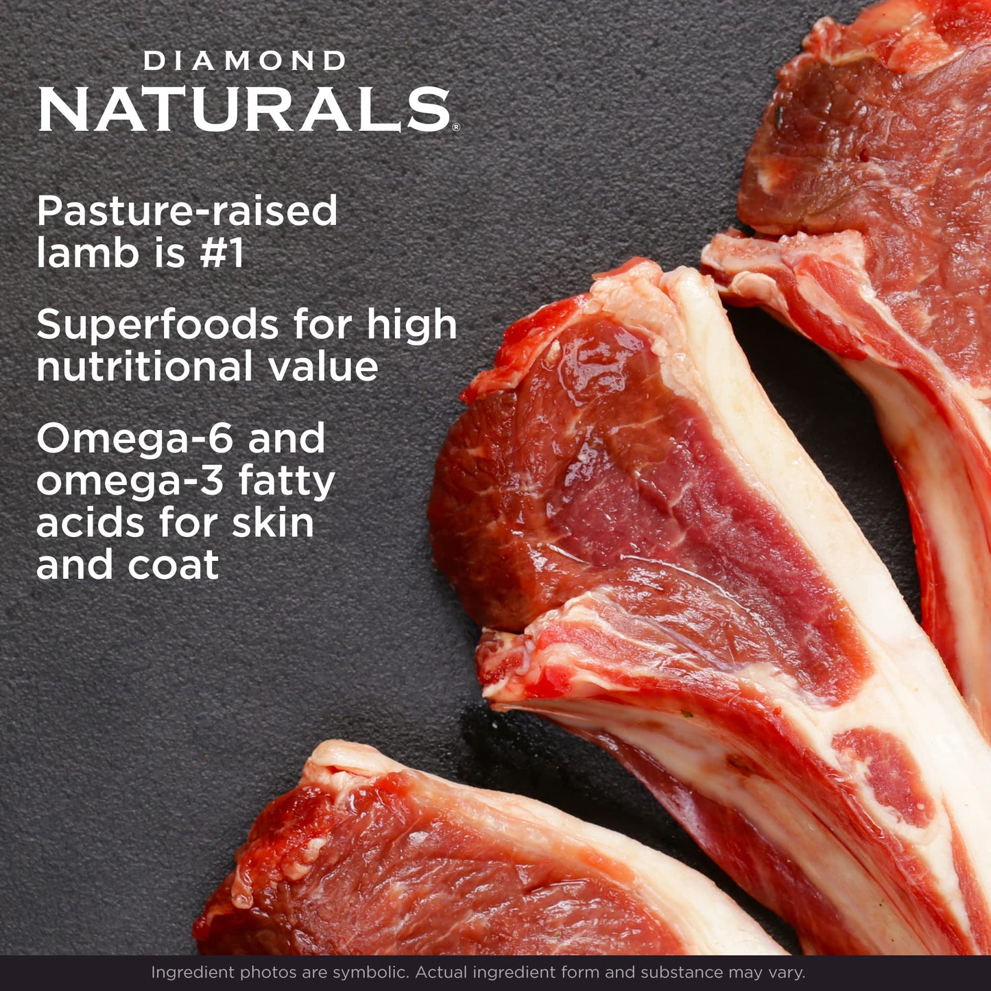 Diamond Naturals Small Breed Lamb and Rice Formula Adult Dry Dog Food with High Quality Lean Protein from Real Lamb, Specially for Small Breed Dogs 6lb