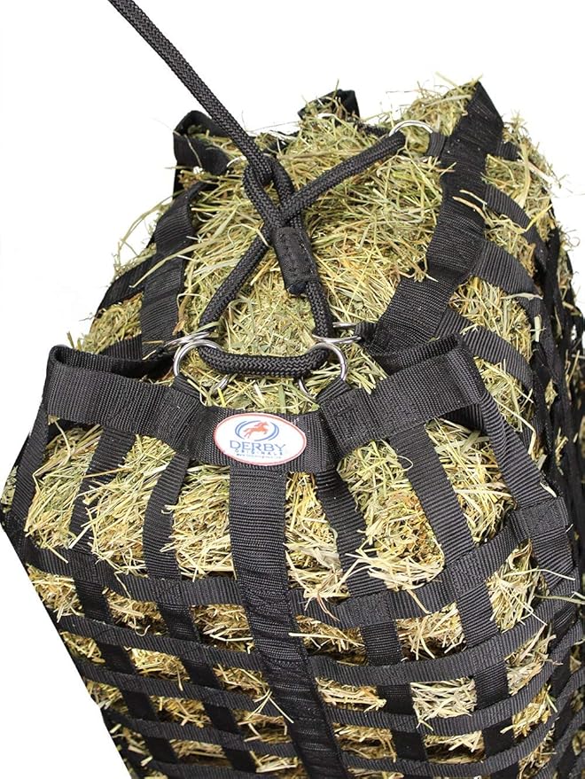 Derby Originals XL Go Around Slow Feeder Horse Hay Bag with Super Tough Bottom and 1 Year Warranty, Royal Blue, 71-7132RBL