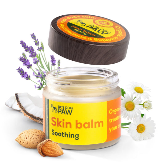 DCS DOG PAW Skin Balm Soothing | Organic, Soothing Treatment for Your Dog's Skin | for Treating hot Spots, Cuts, Rashes, Burns, Surgical Wounds, Mange, Skin infections | 2 oz