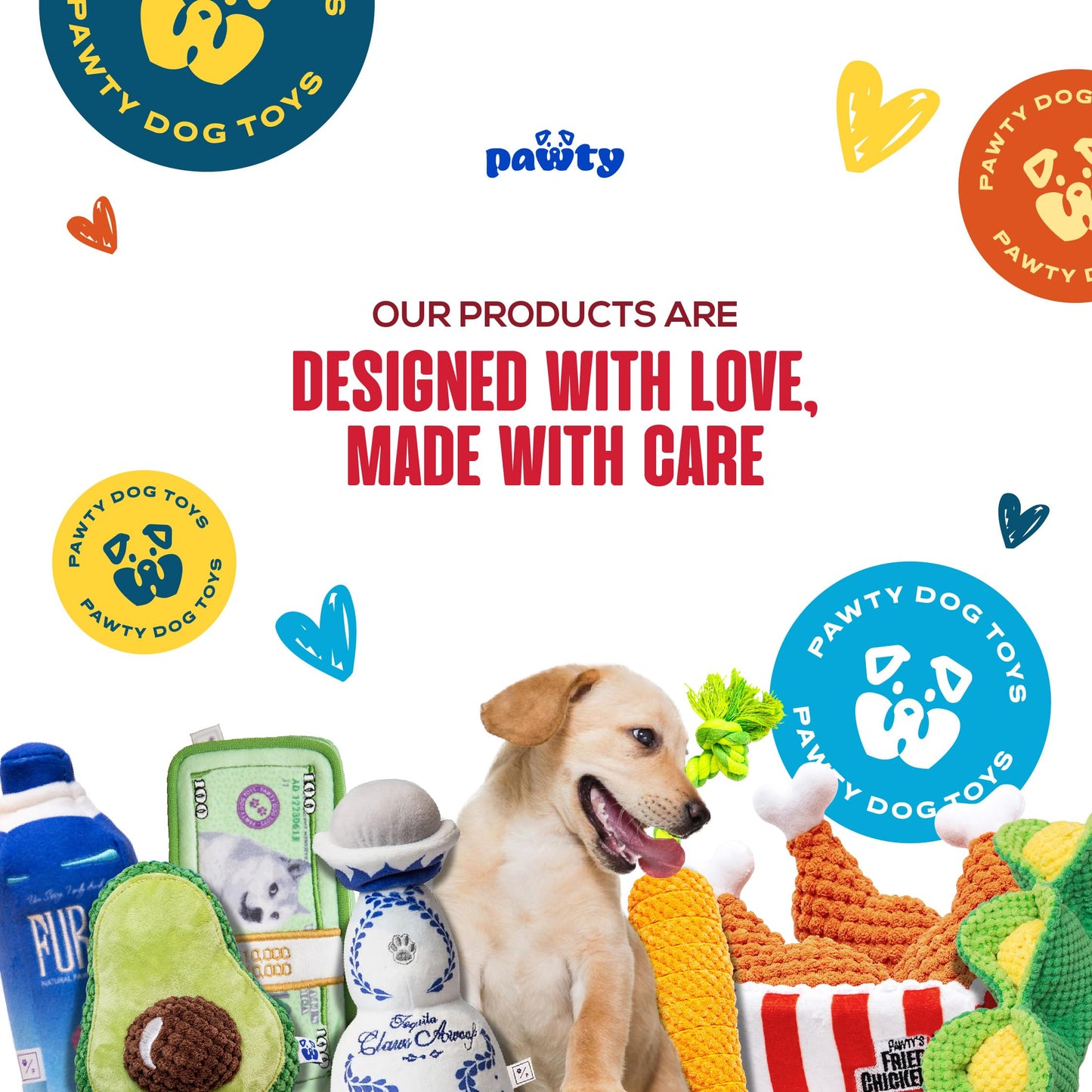 PAWTY Chinese Takeout Box - Snuffle Toy for Dogs - Interactive Dog Treat Puzzle - Mental Stimulation Enrichment DogToy - Cute and Funny DogGifts - Premium Quality Design - Small to Medium Dogs