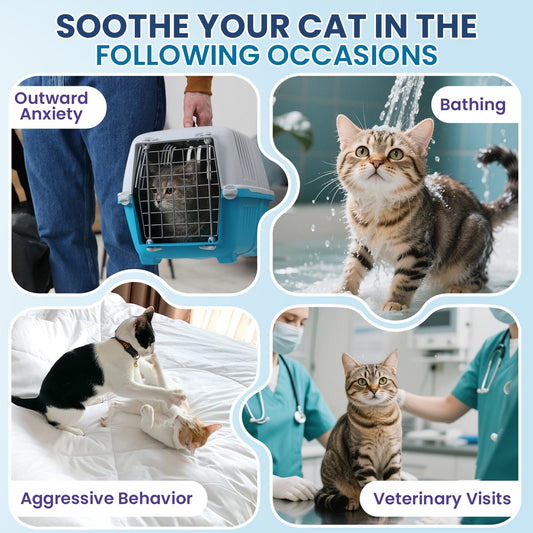DKFGJRGHSJ Cat Calming Treats, 200 Soft Chews Hemp Calming for Cats Gut Health with Probiotics, Calm Cat Treats for Anxiety and Stress Relief & Probiotic for Cats Digestive Health Chicken Flavor